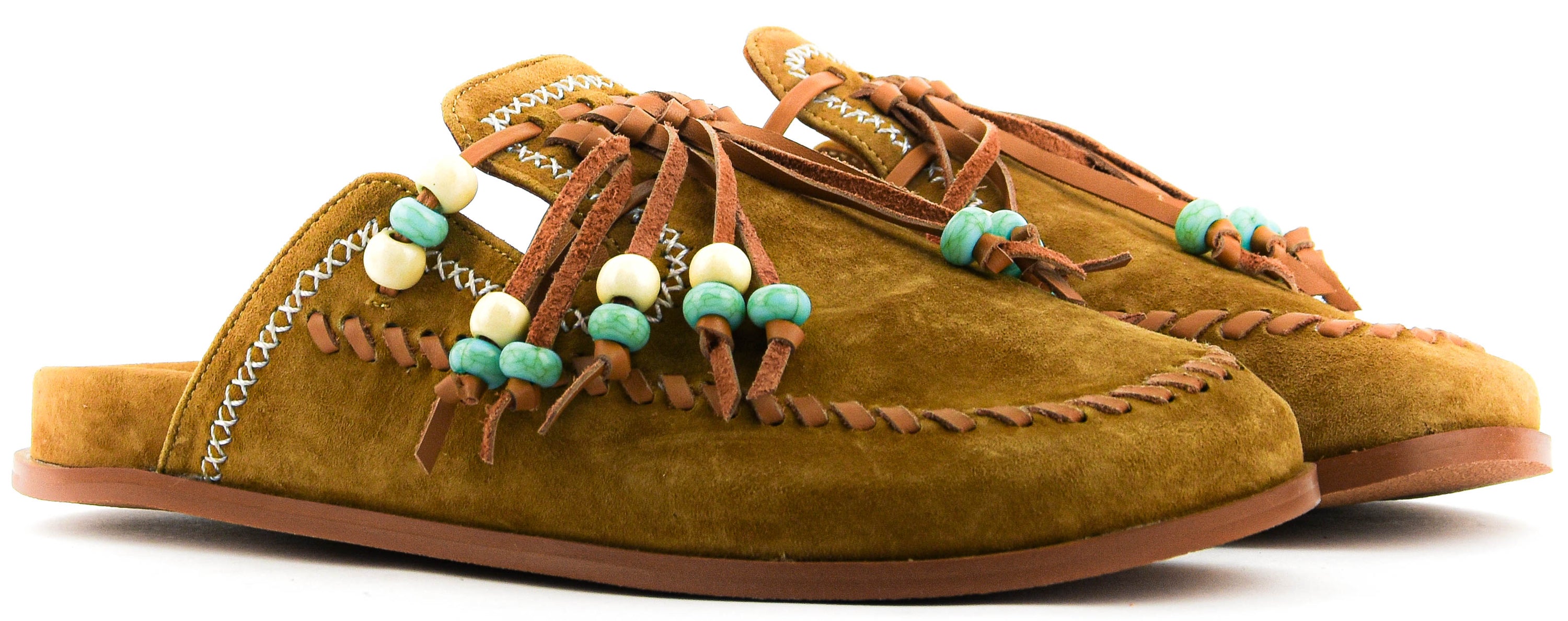 TORAL INKA BEADS SLIDE CAMEL