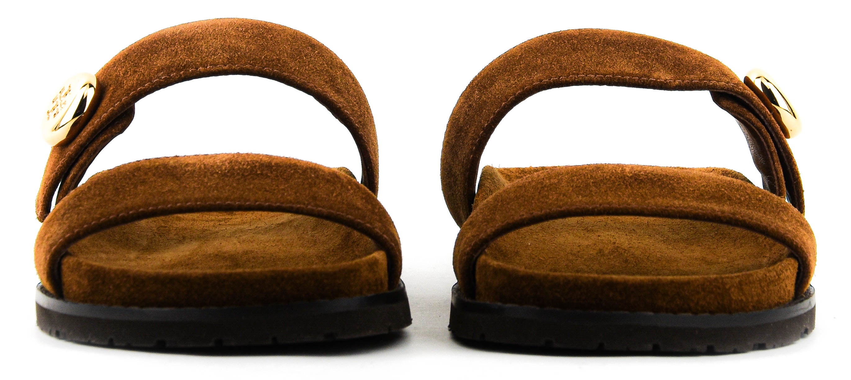 TORY BURCH ROMY SPORT SLIDE COGNAC