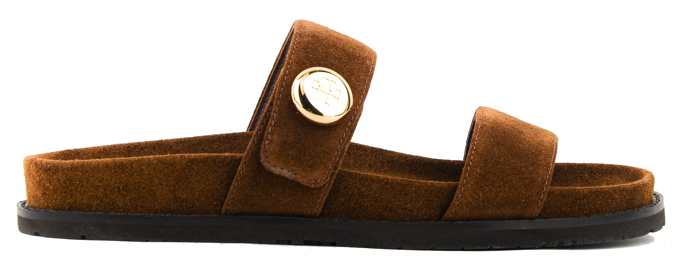 TORY BURCH ROMY SPORT SLIDE COGNAC