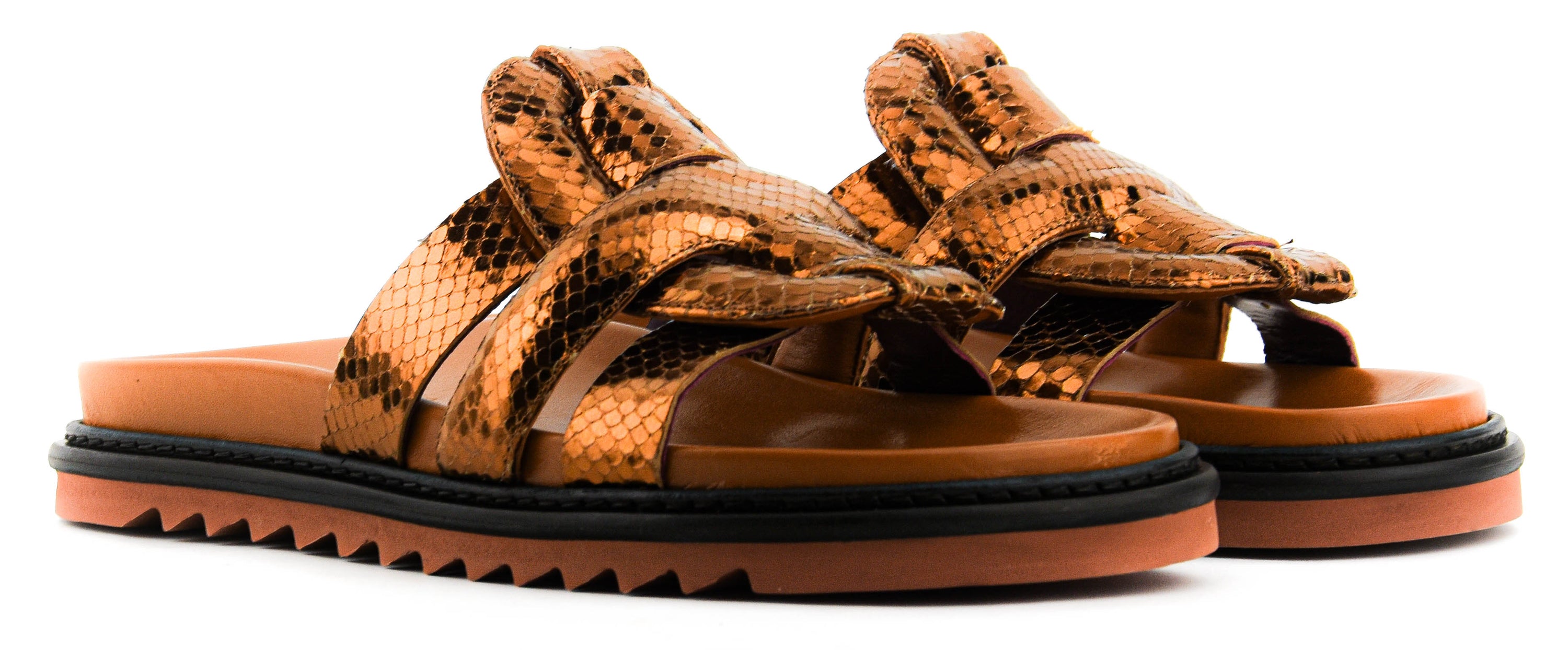 MOROBE EMILIA SANDAL FIG PYTHON