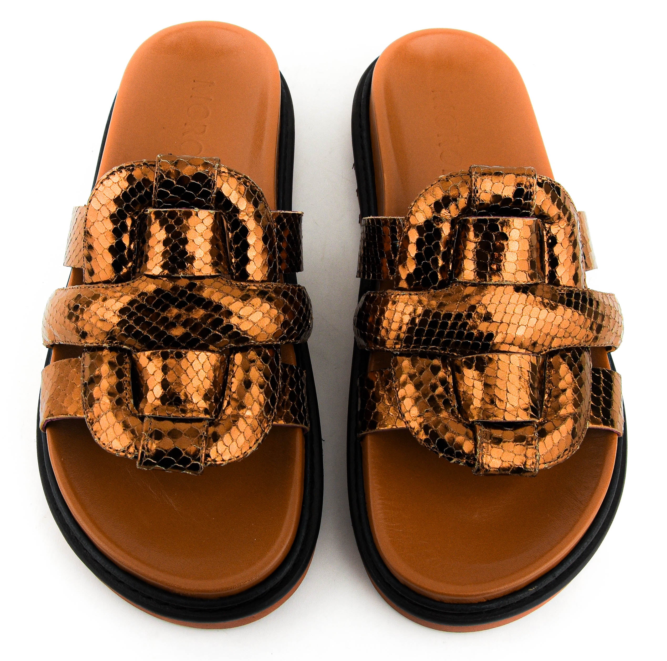 MOROBE EMILIA SANDAL FIG PYTHON