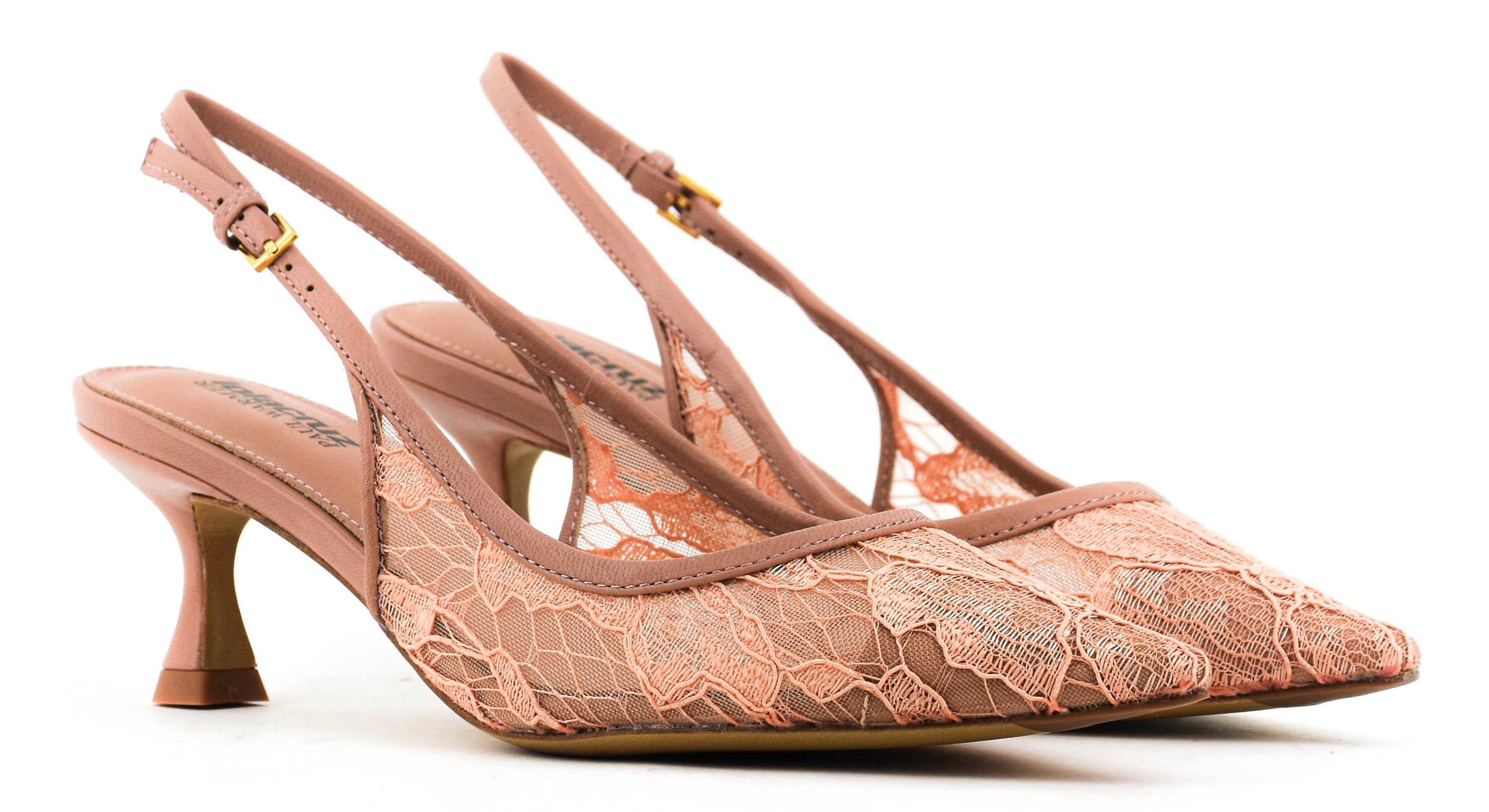 LOLA CRUZ ALBERTA PUMP LACE NUDE 55