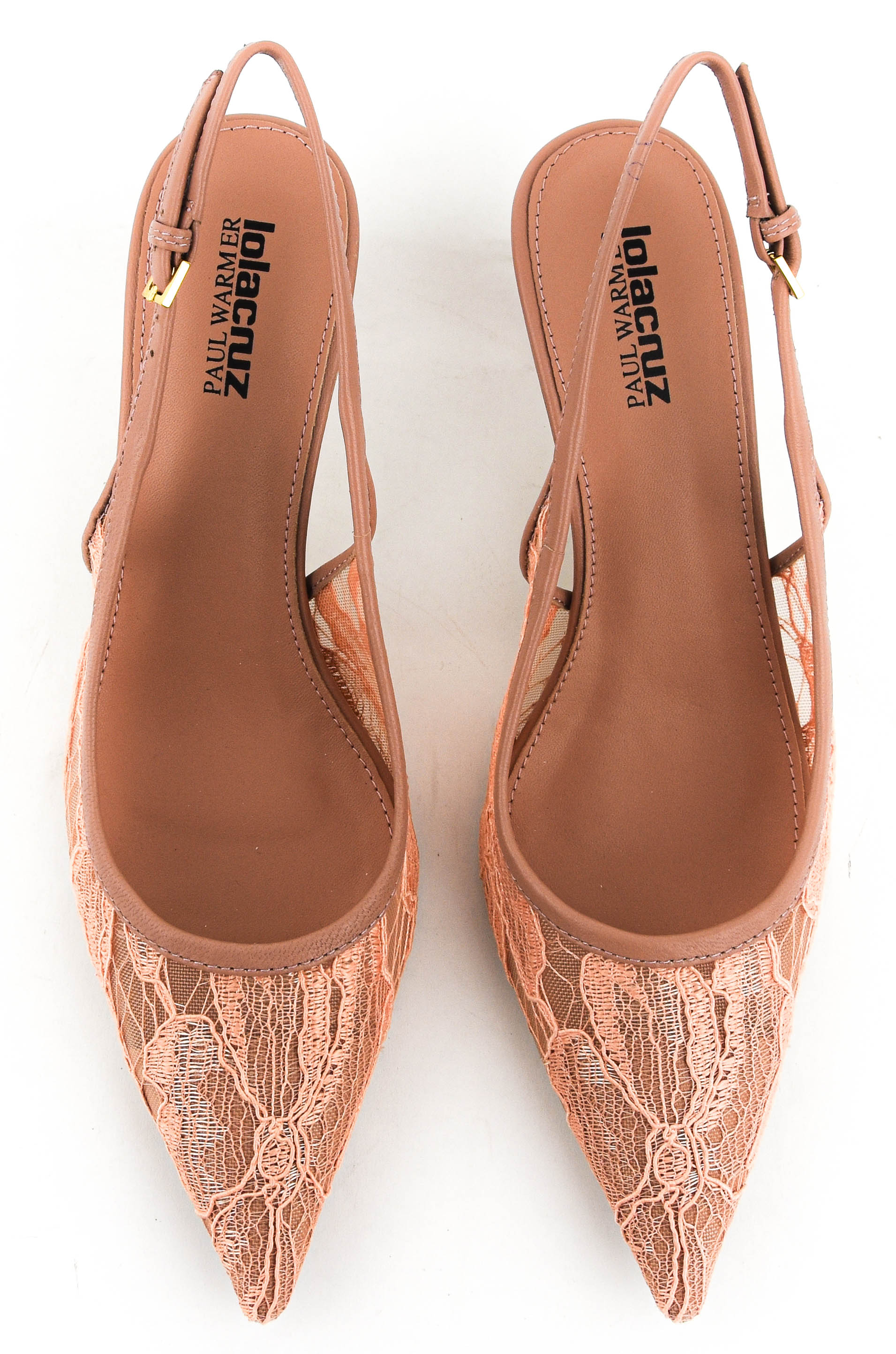 LOLA CRUZ ALBERTA PUMP LACE NUDE 55