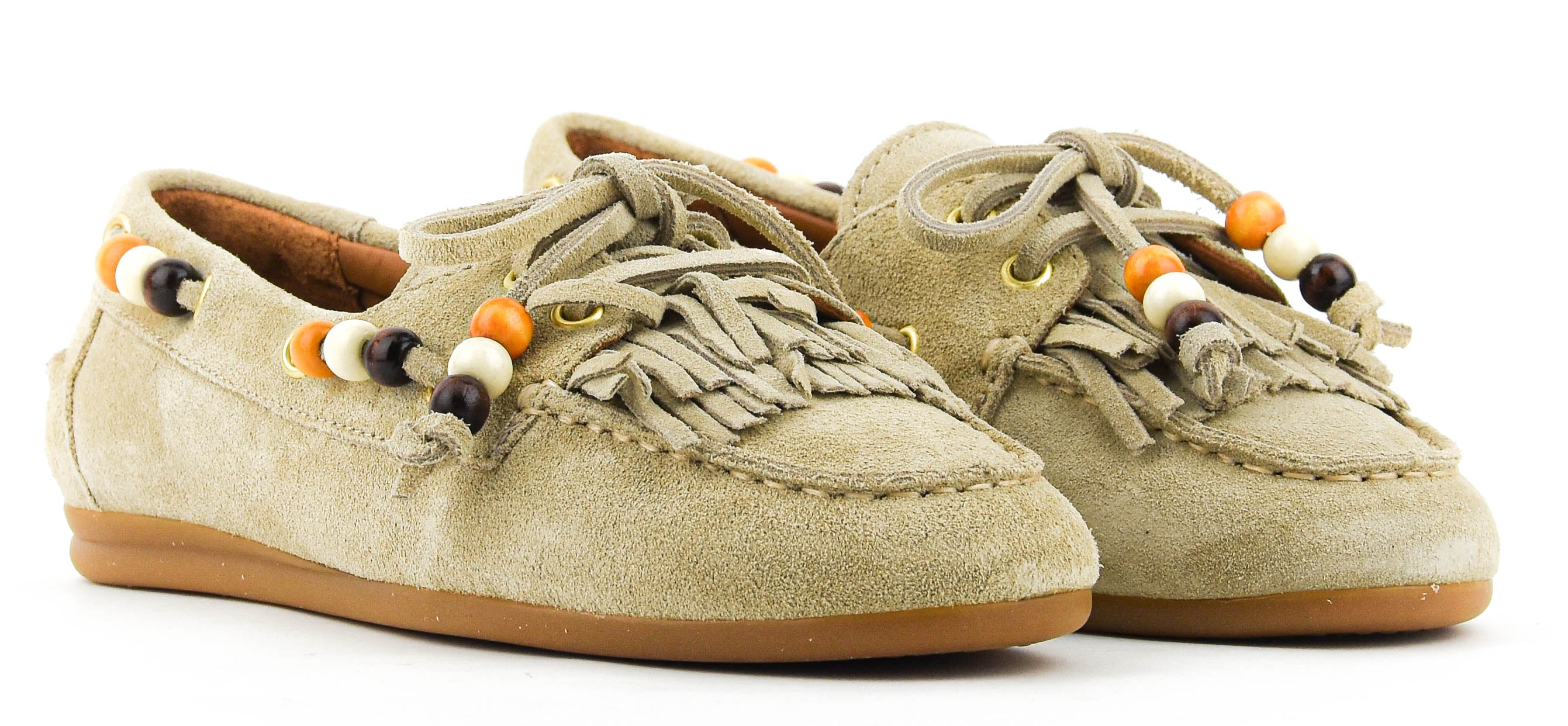 TORAL BOAT SHOE FRINGES SAND