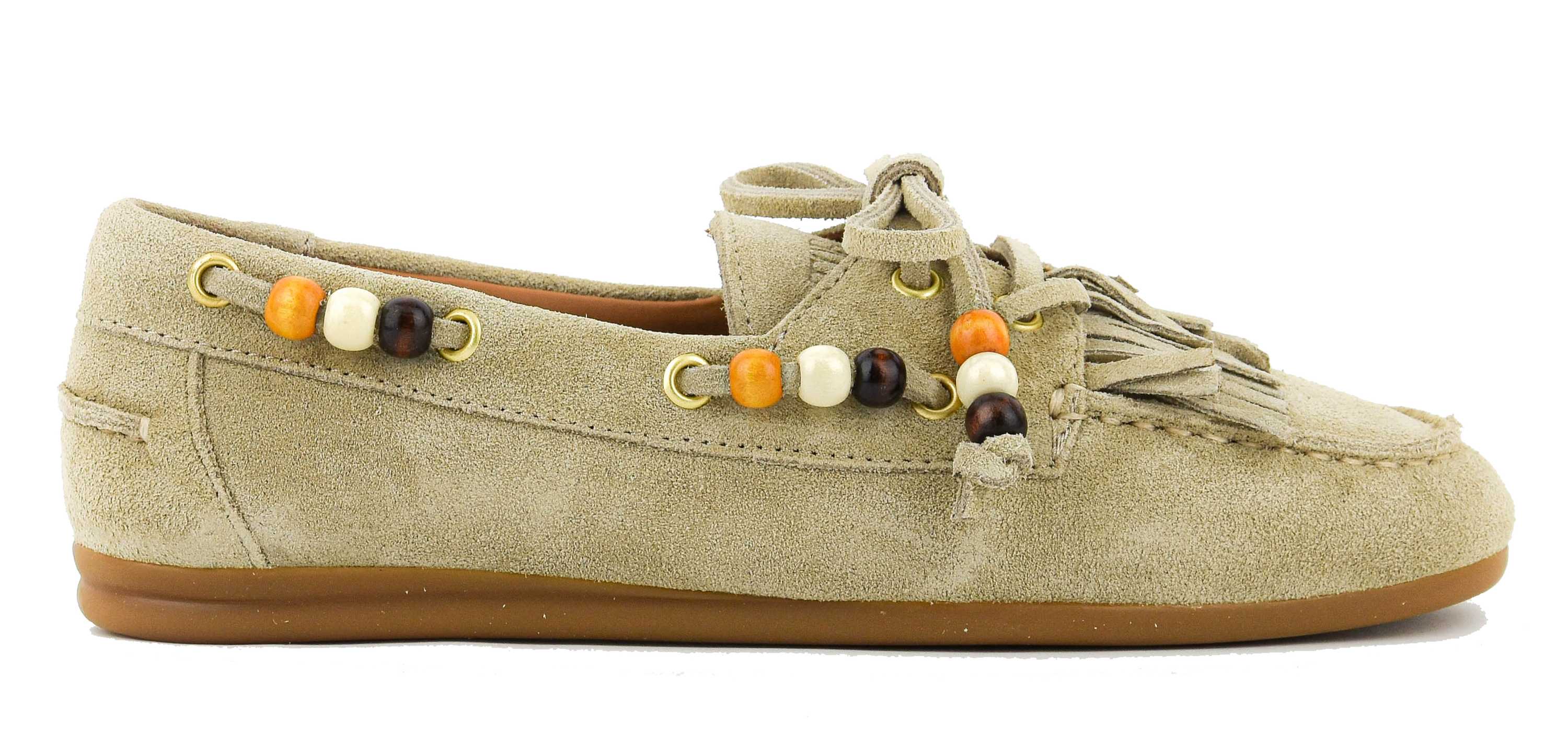 TORAL BOAT SHOE FRINGES SAND