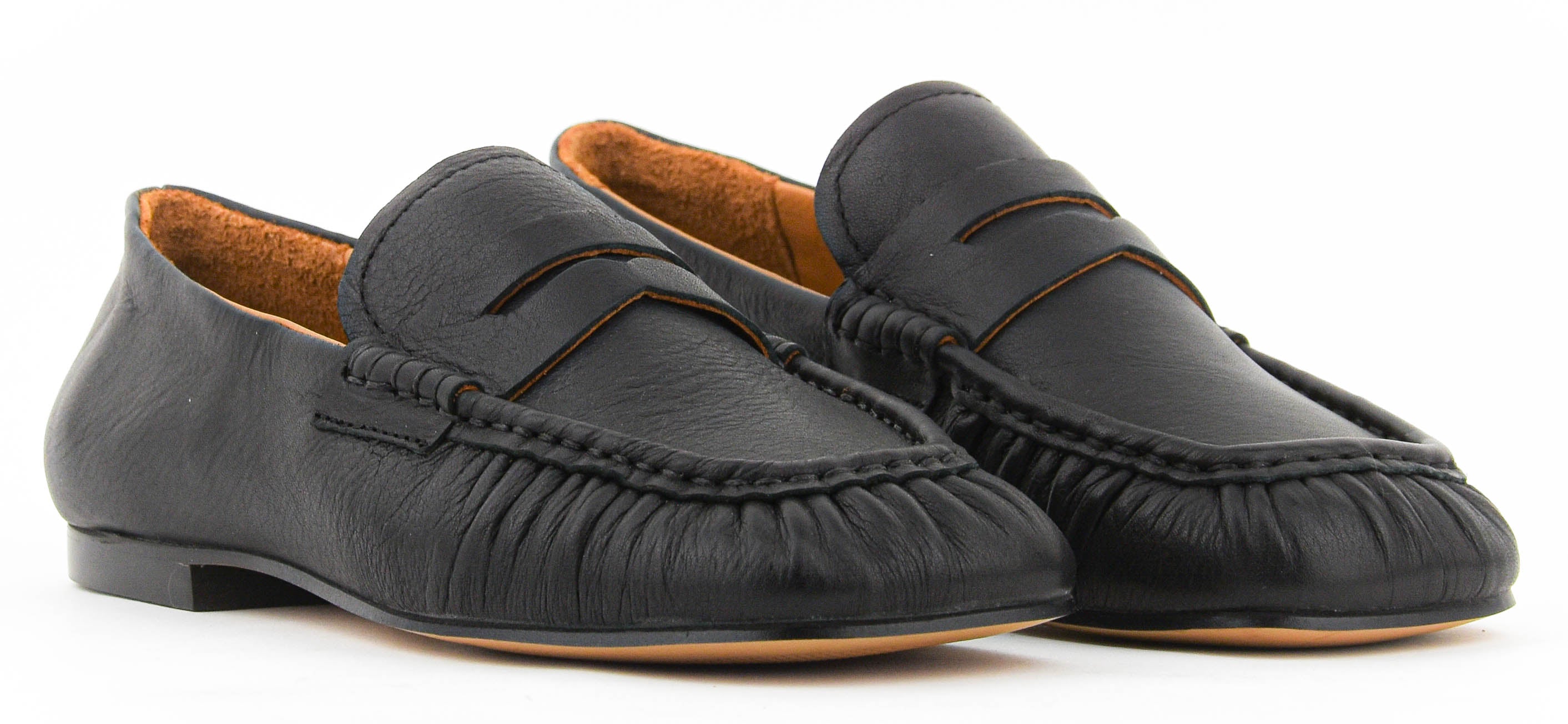 TORAL PENNY LOAFER BLACK LEATHER