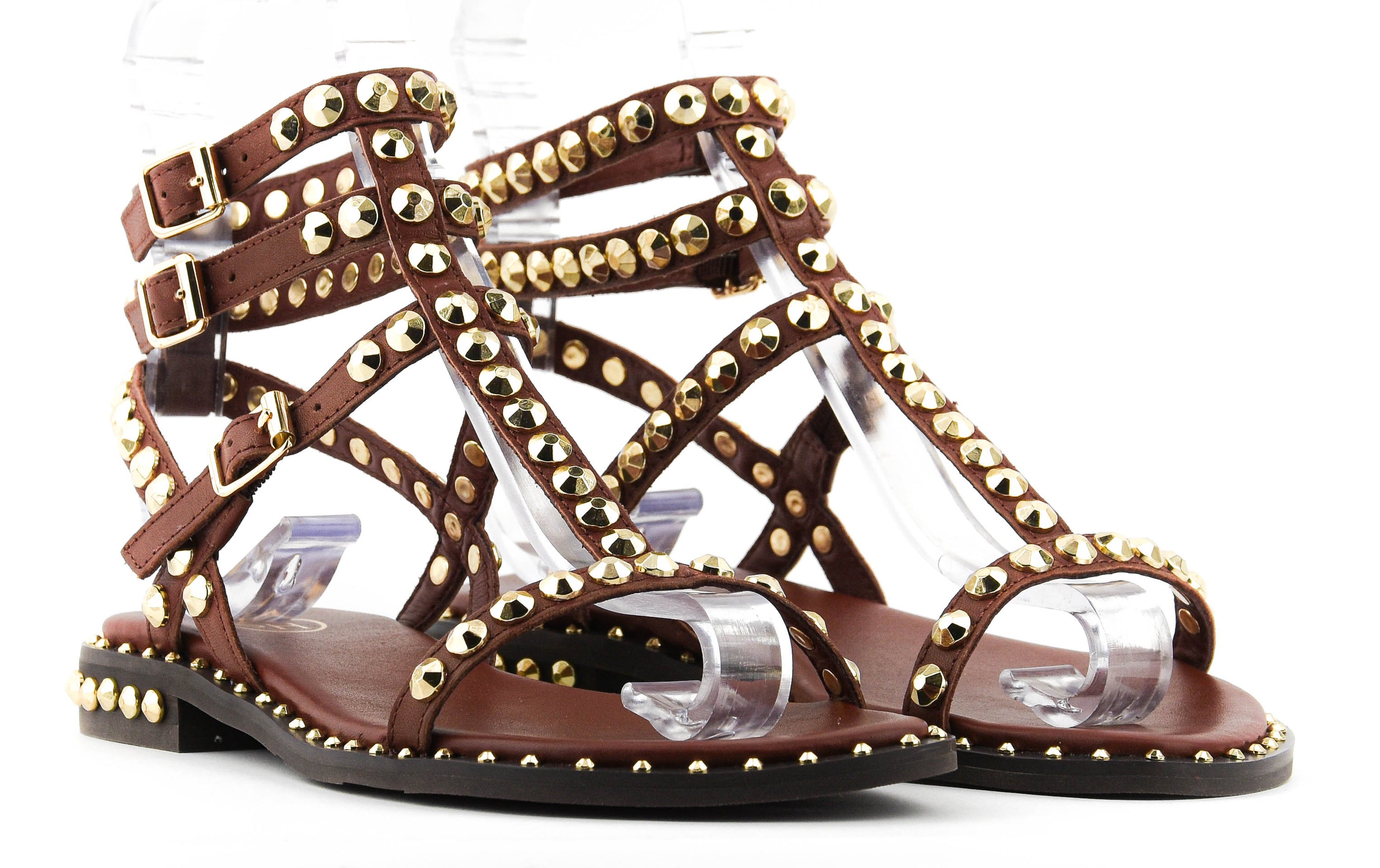 ASH SANDAL PLAY MARSALA/GOLD