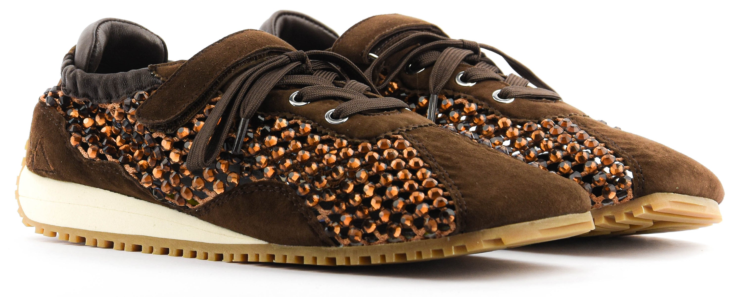 LOAFER JACY CRYSTAL SNEAKER BROWN