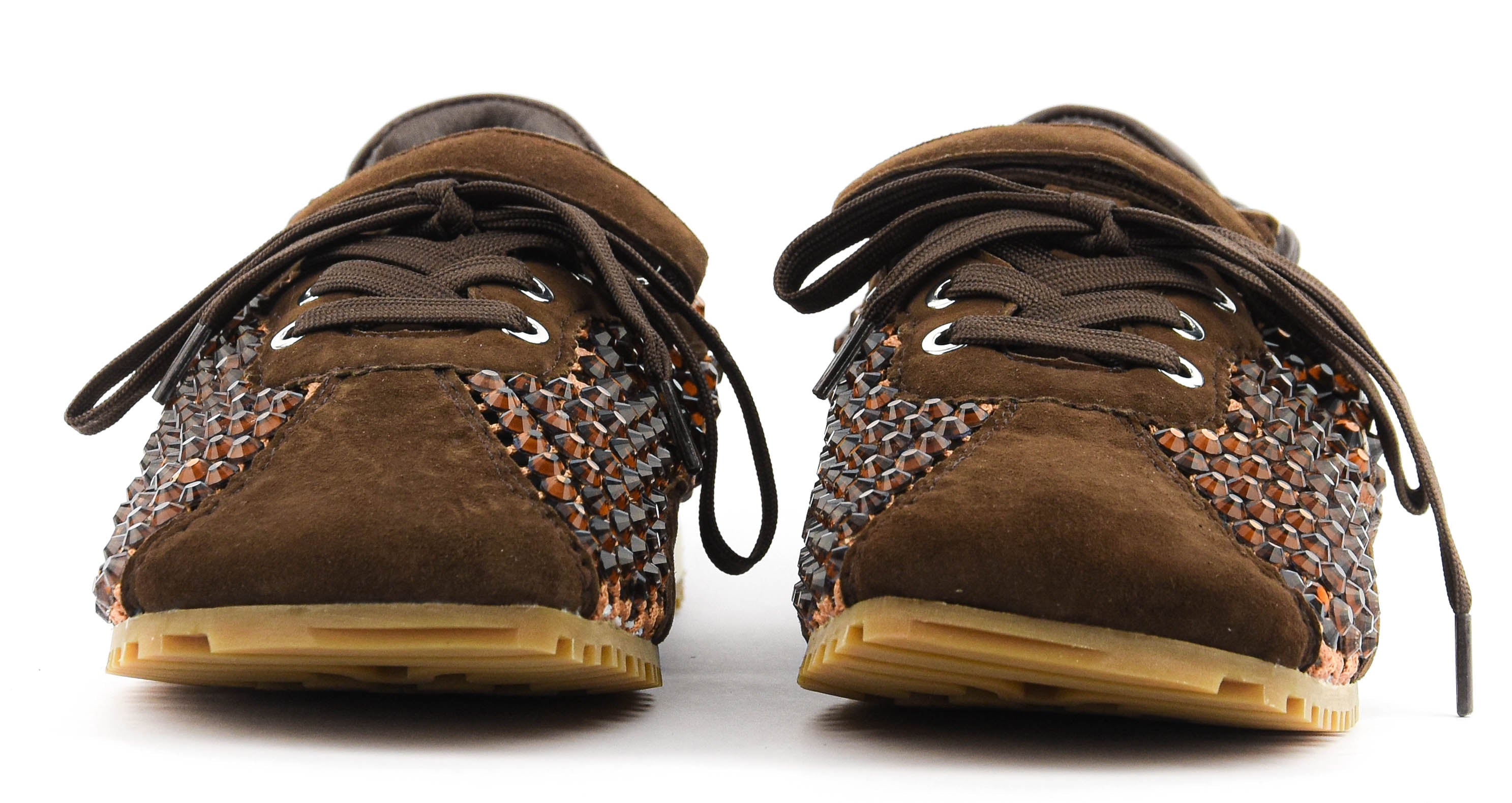LOAFER JACY CRYSTAL SNEAKER BROWN