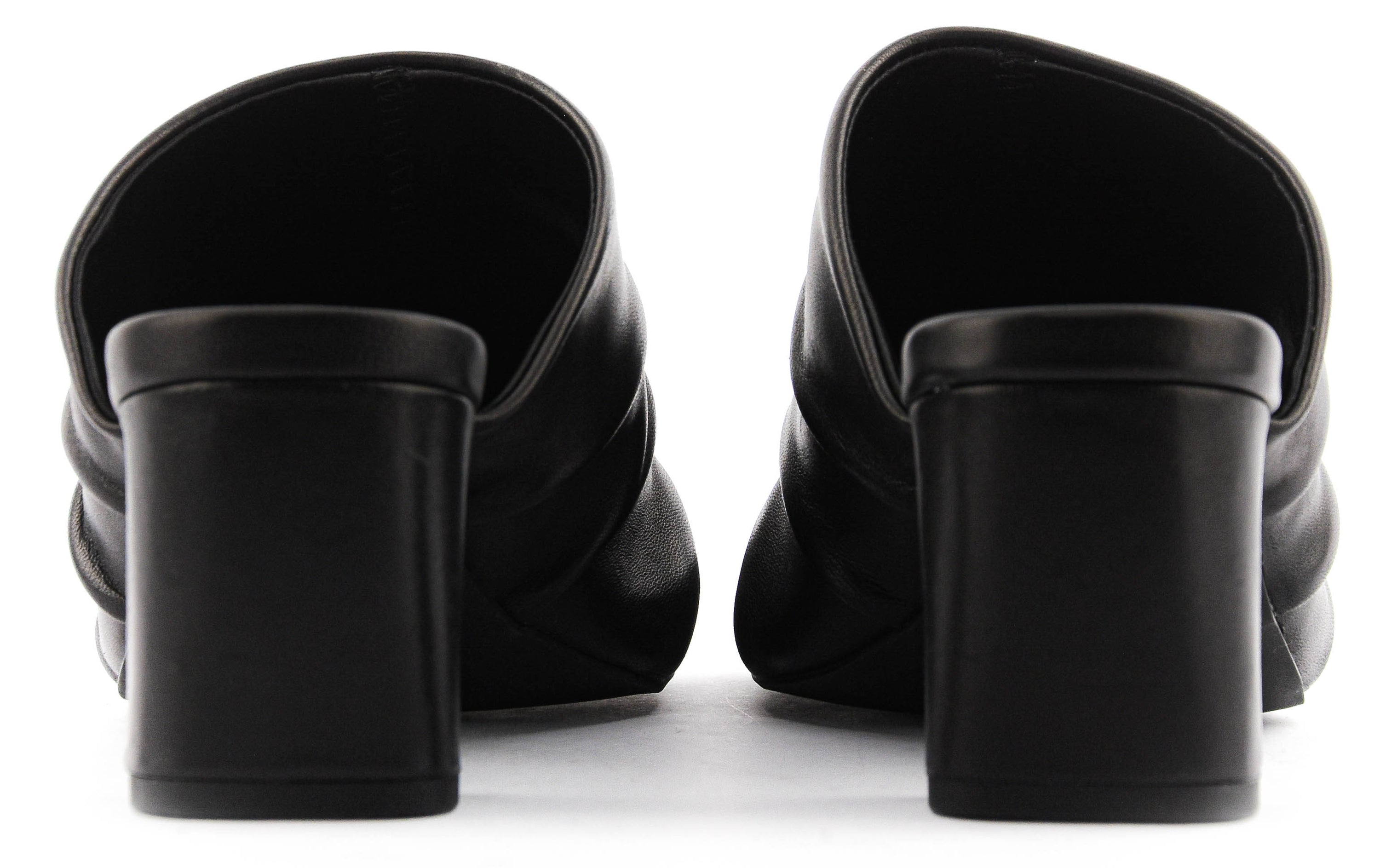 ASH EVA SANDAL BLACK LEATHER