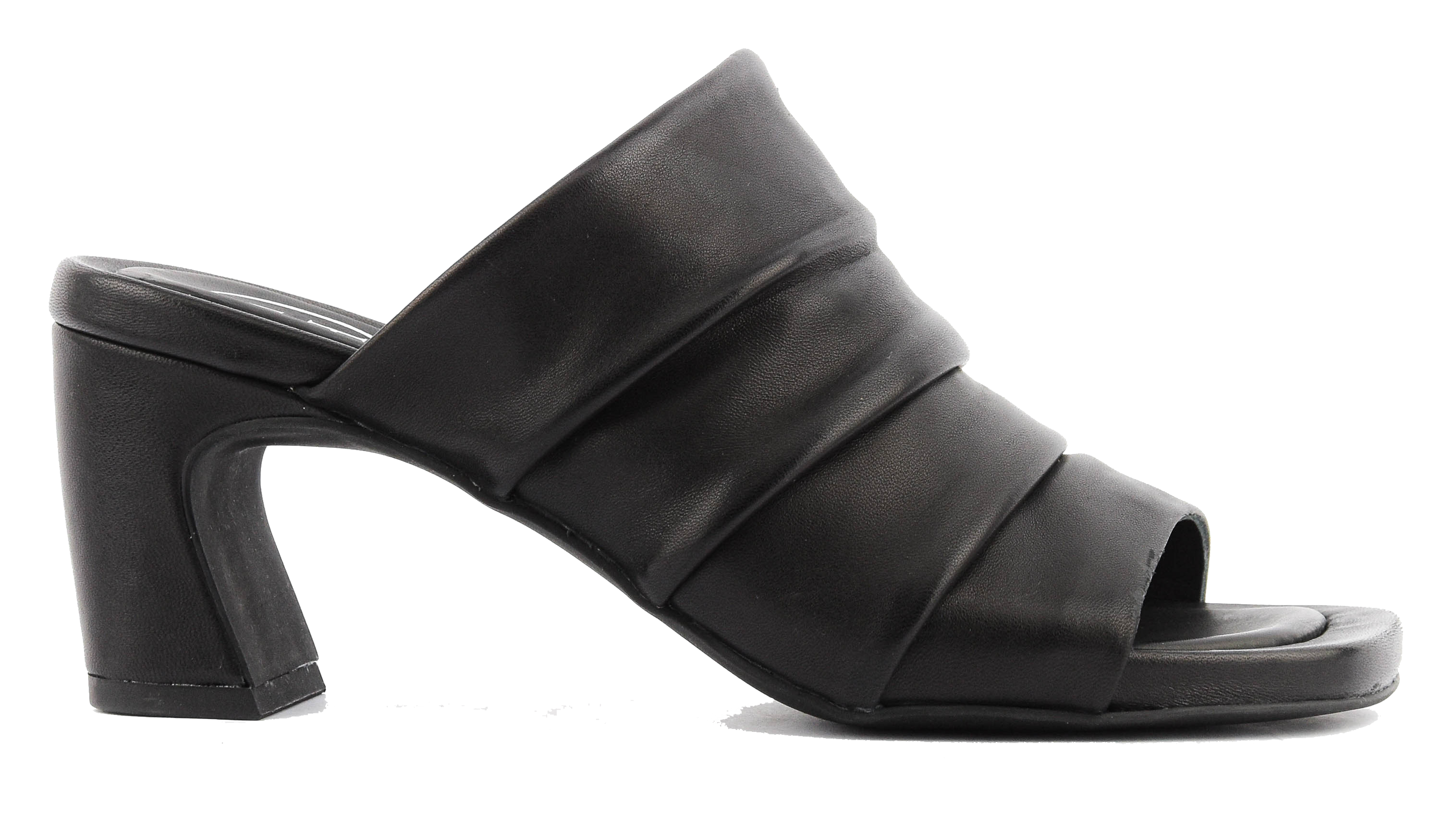 ASH EVA SANDAL BLACK LEATHER