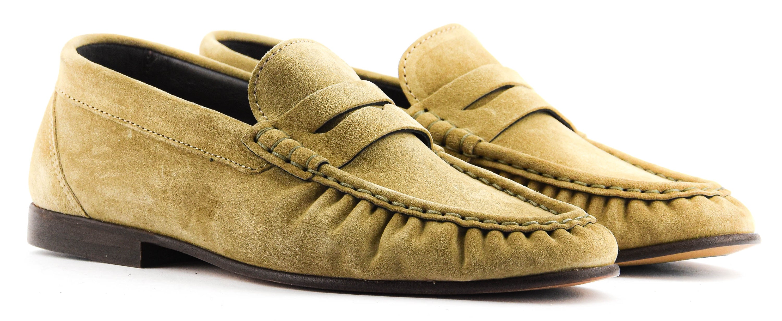 POSA PENNY LOAFER WRINKLE LIGHT TAUPE