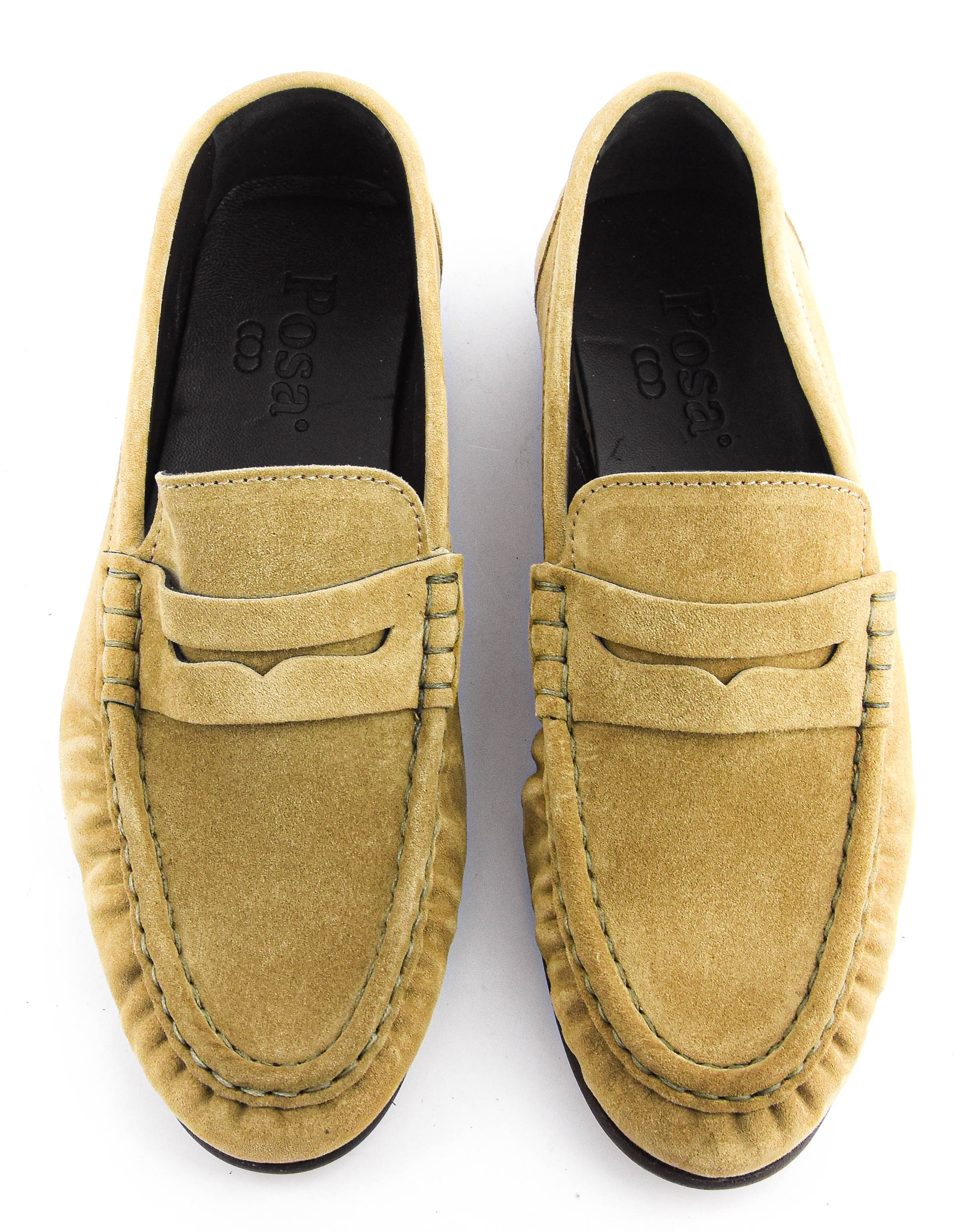 POSA PENNY LOAFER WRINKLE LIGHT TAUPE
