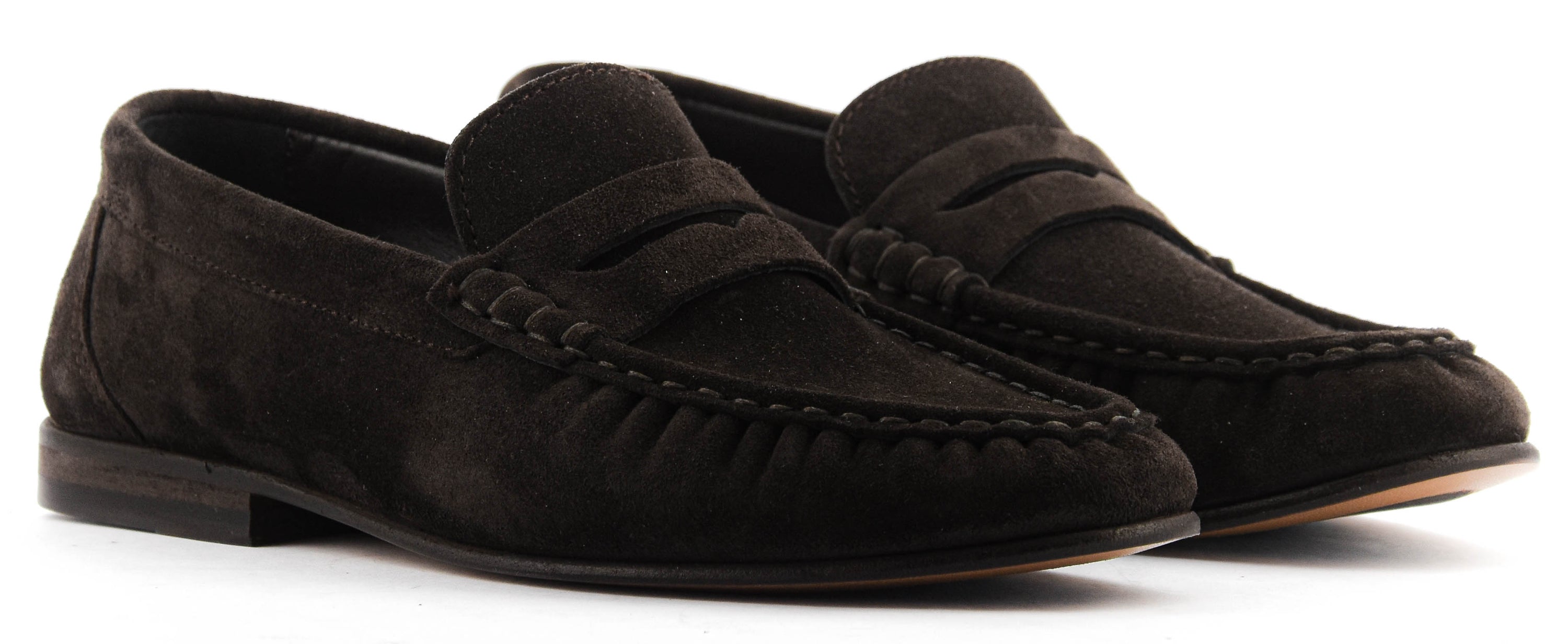 POSA PENNY LOAFER WRINKLE DARK BROWN