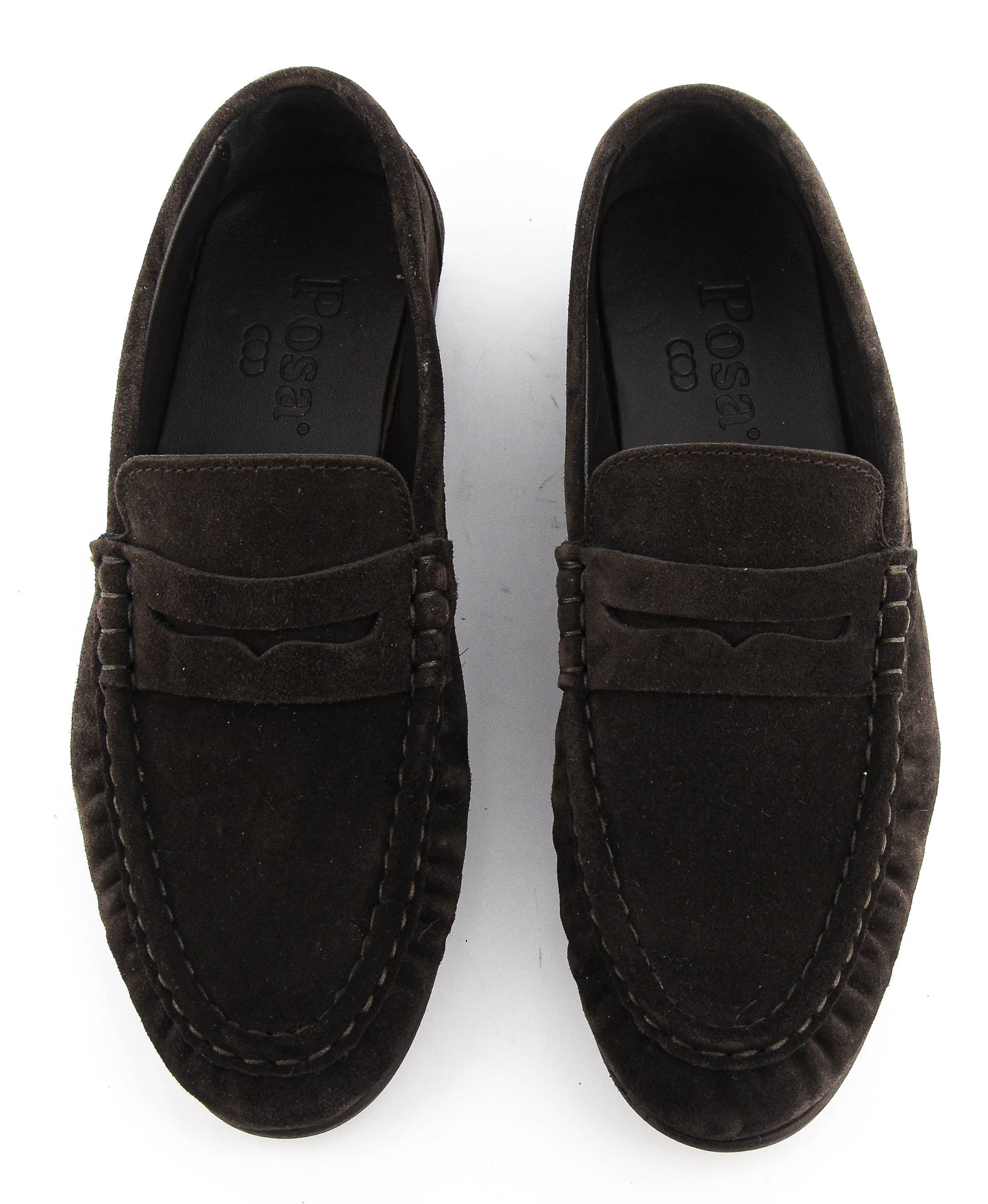 POSA PENNY LOAFER WRINKLE DARK BROWN