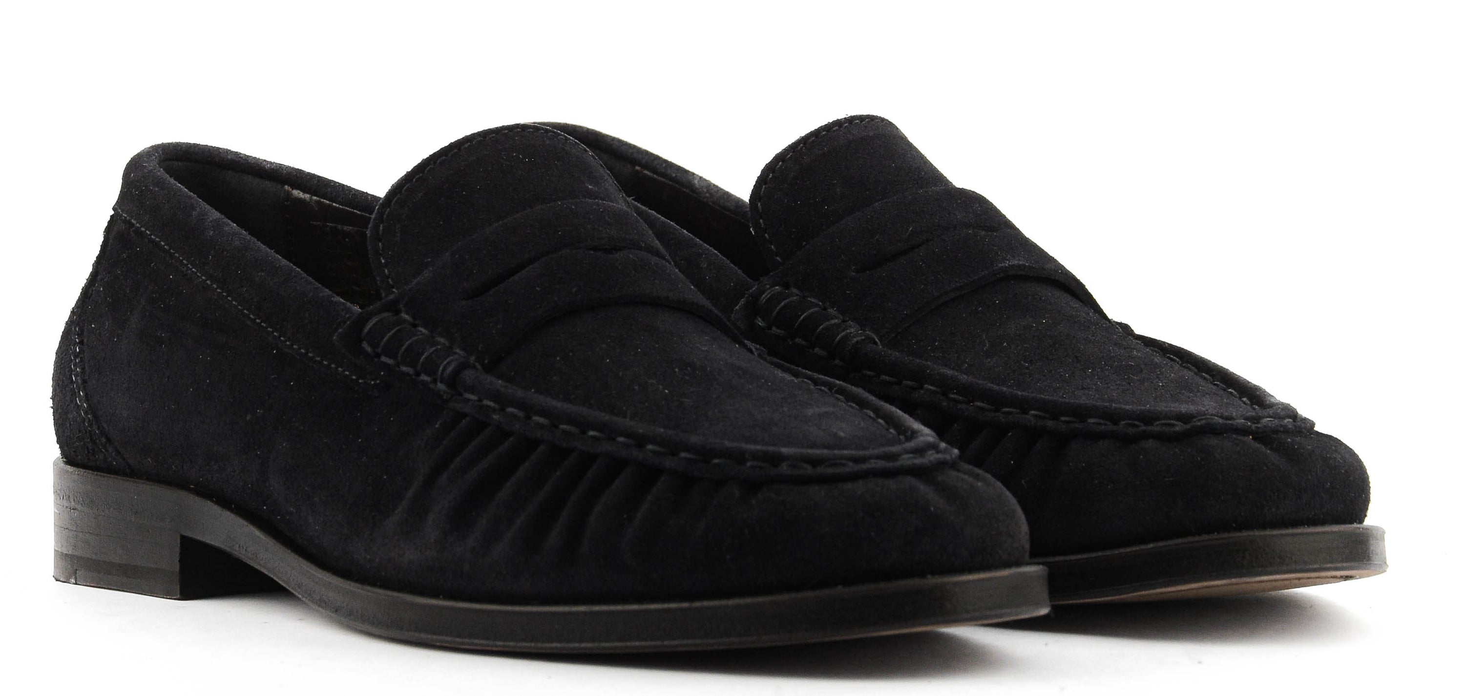 POSA PENNY LOAFER WRINKLE NIGHT BLUE