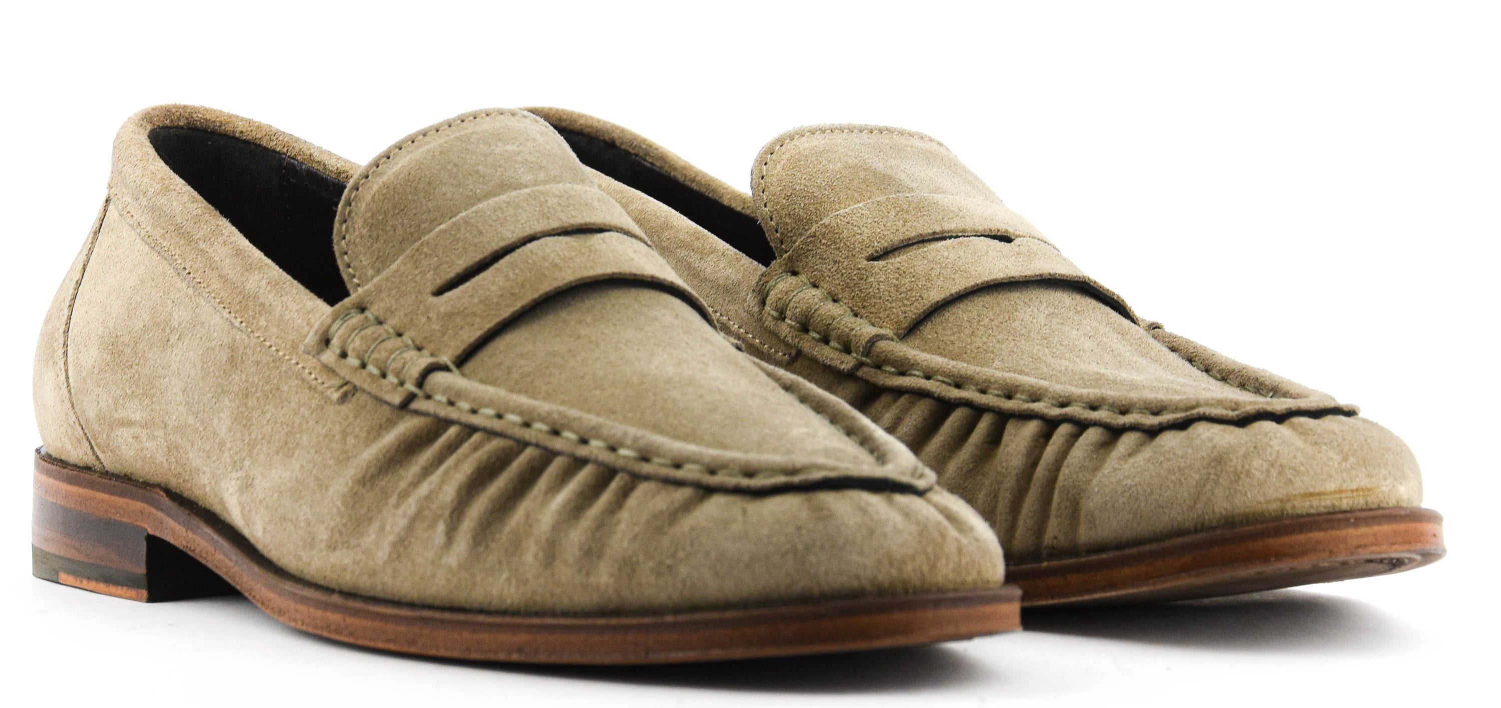 POSA PENNY LOAFER WRINKLE BEIGE