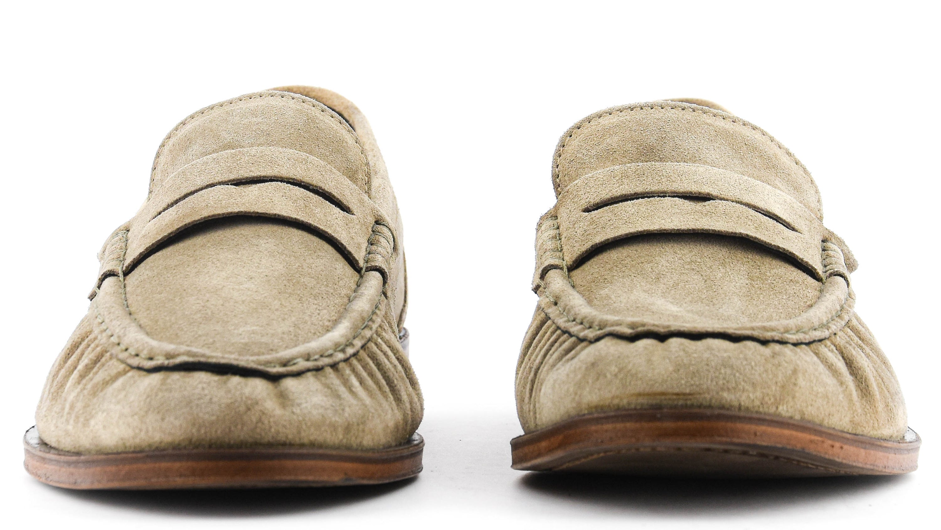 POSA PENNY LOAFER WRINKLE BEIGE