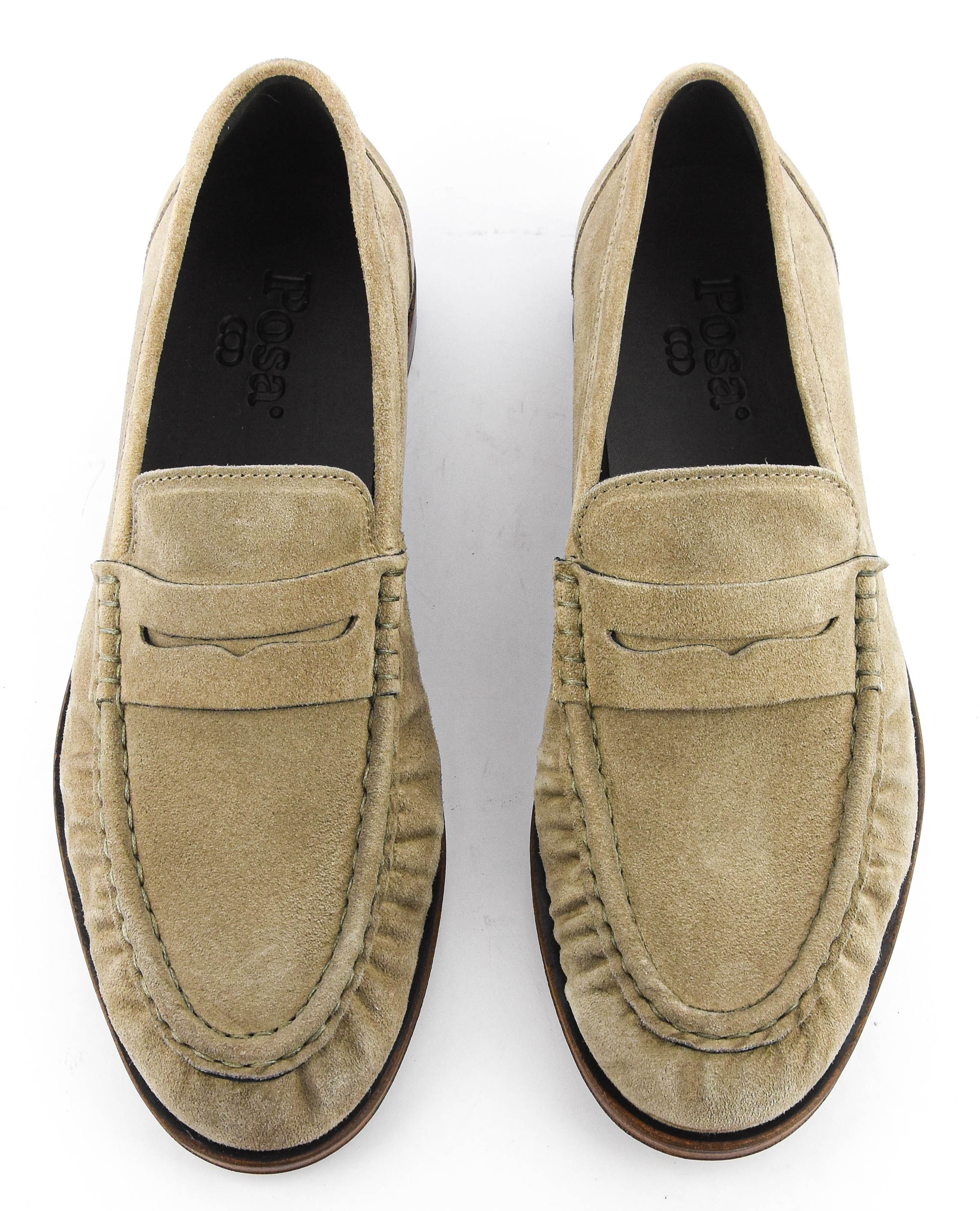 POSA PENNY LOAFER WRINKLE BEIGE