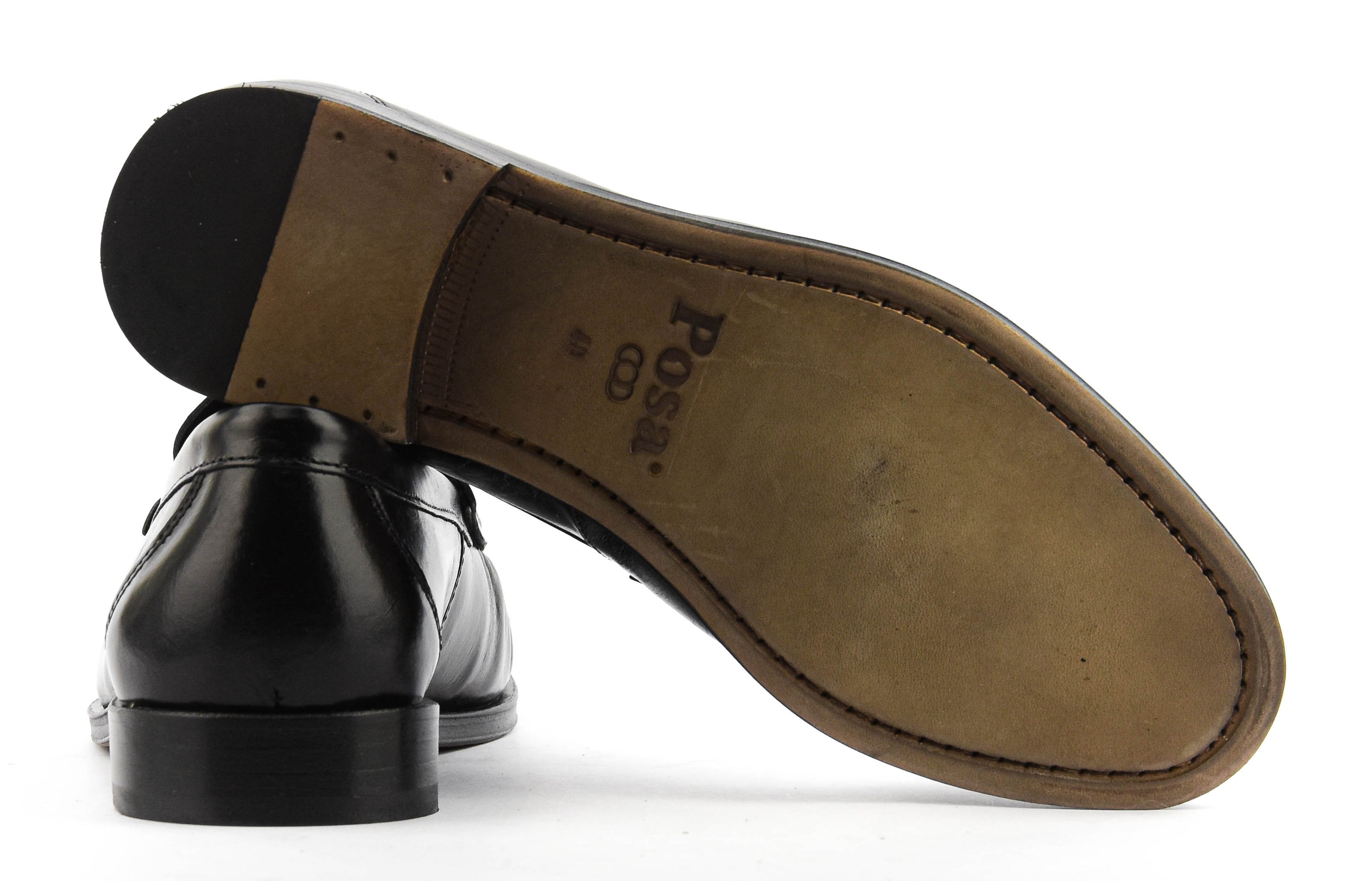 POSA PENNY LOAFER WRINKLE BLACK