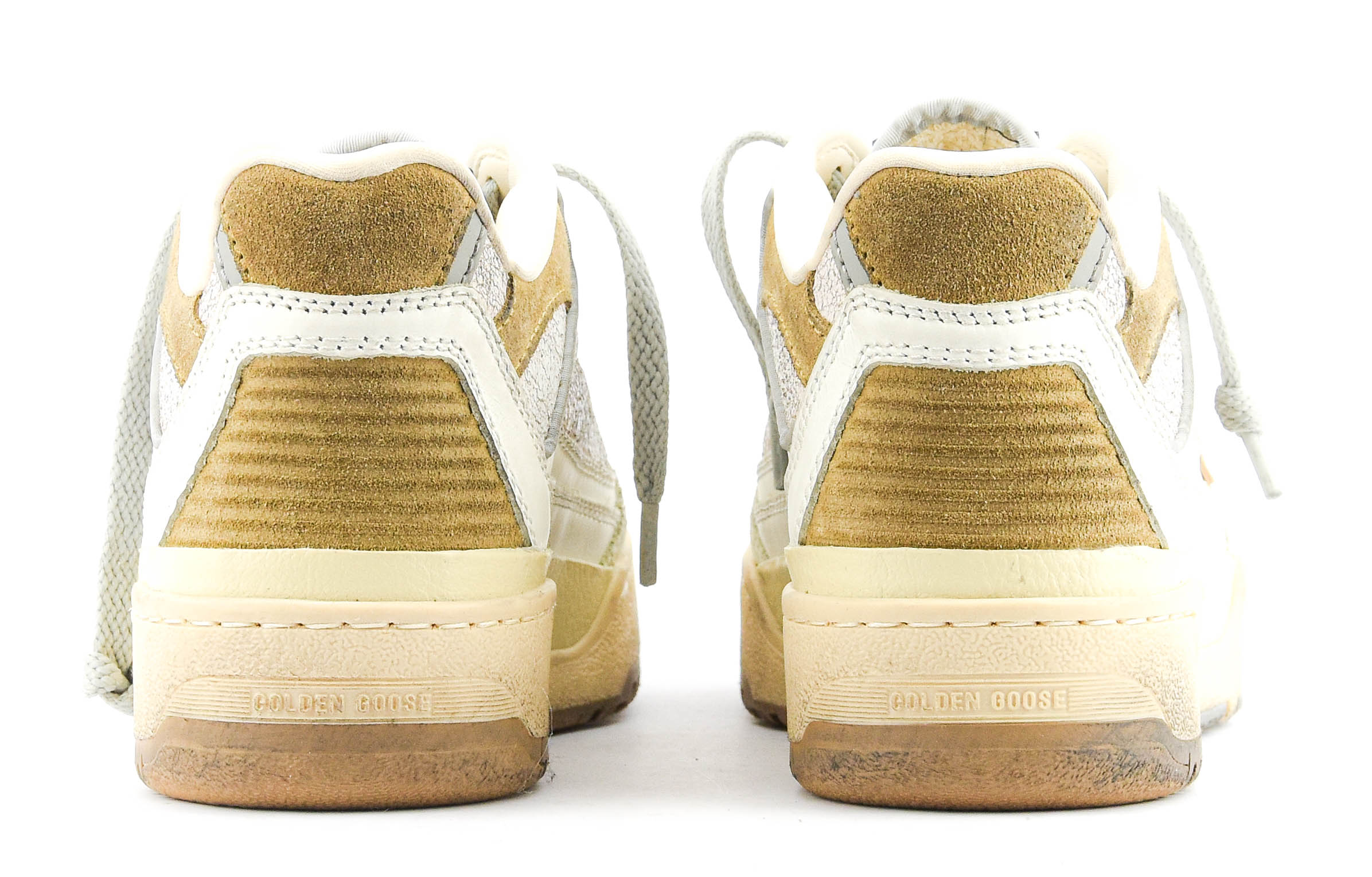 GOLDEN GOOSE FORTY2 BEIGE/WHITE