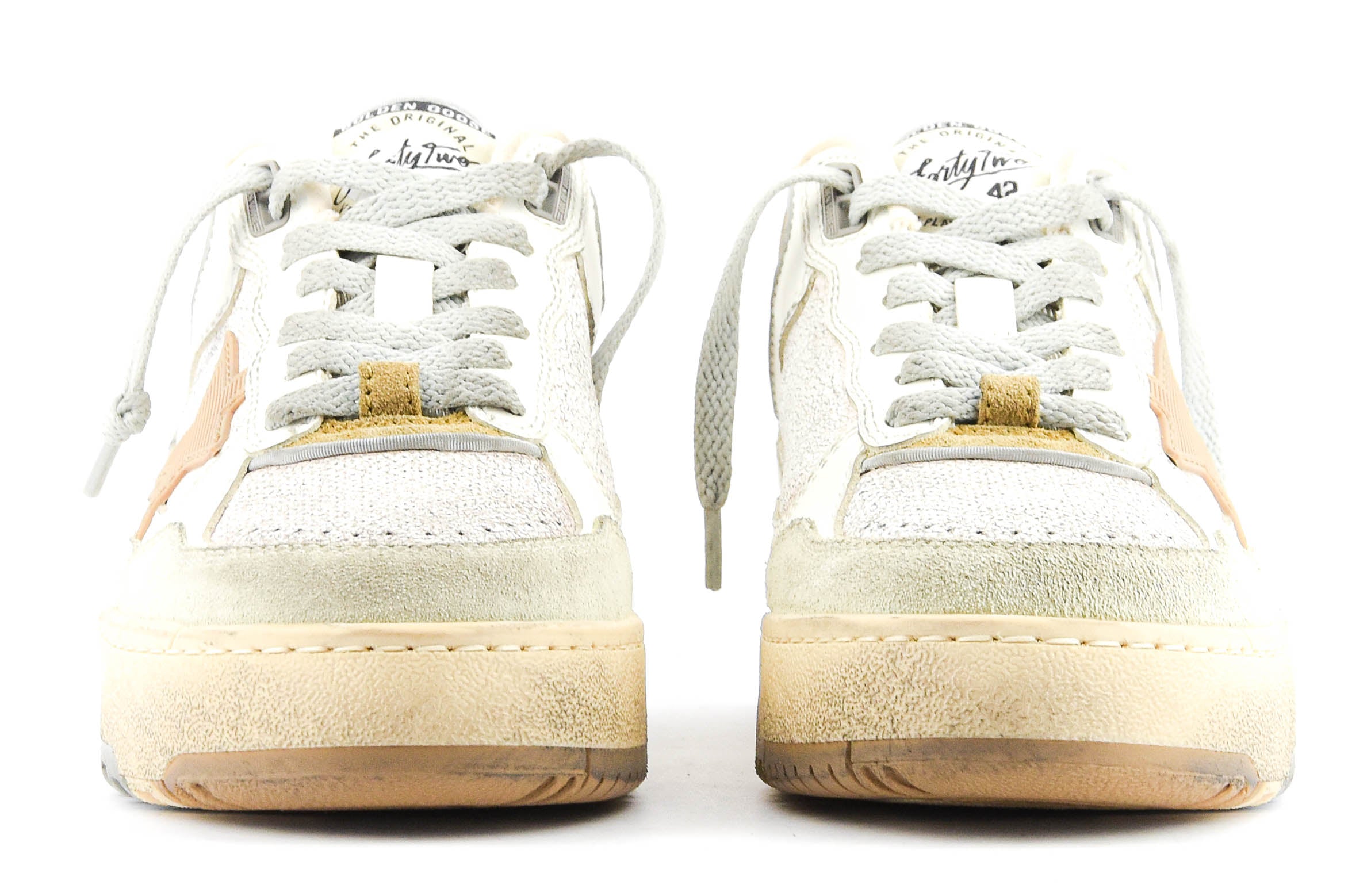 GOLDEN GOOSE FORTY2 BEIGE/WHITE