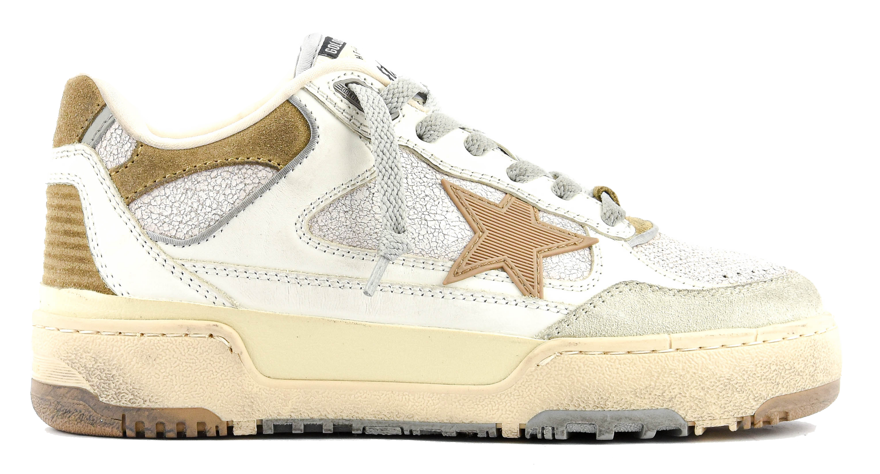 GOLDEN GOOSE FORTY2 BEIGE/WHITE