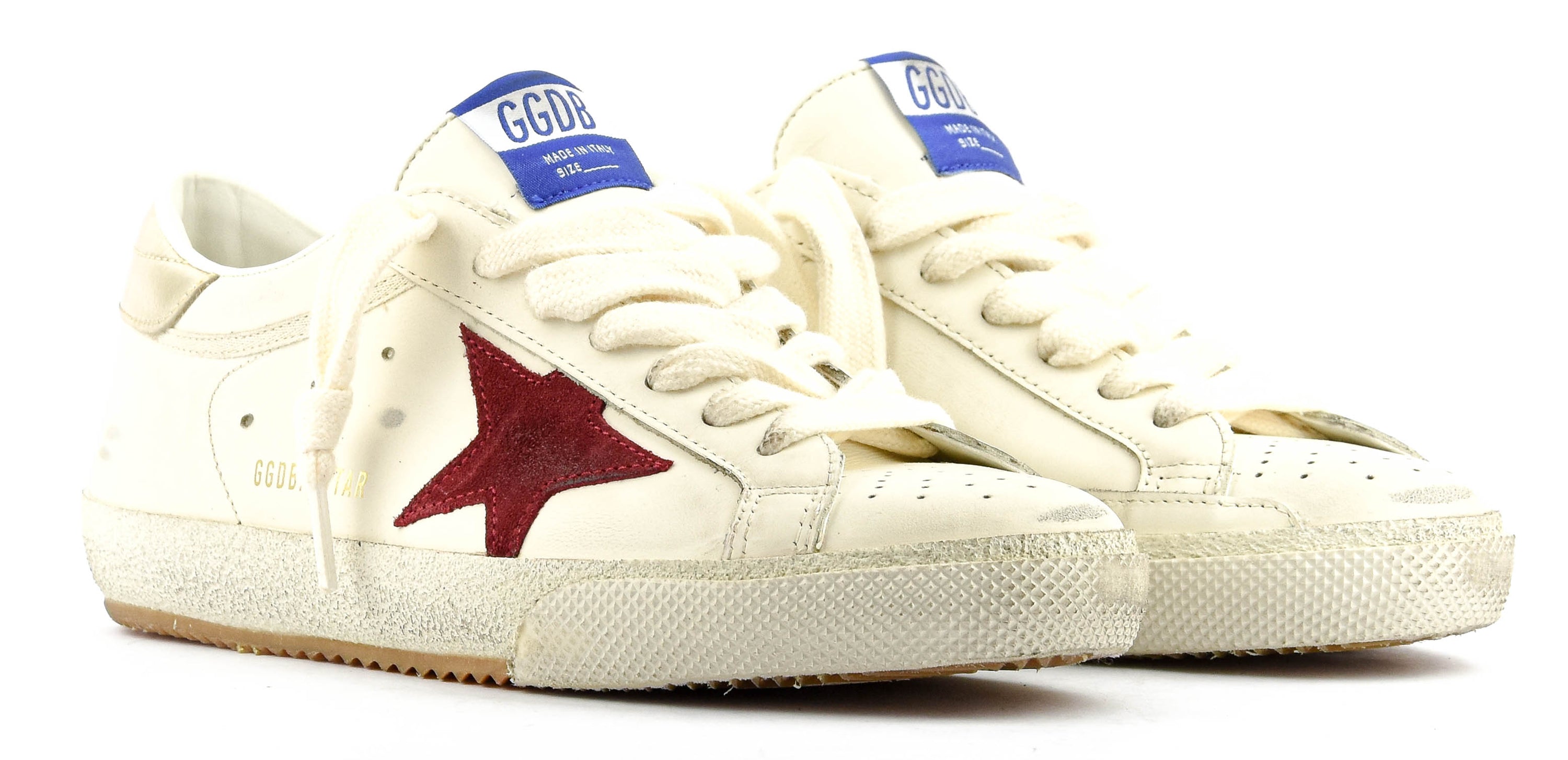 GOLDEN GOOSE SUPER STAR WHITE/RED