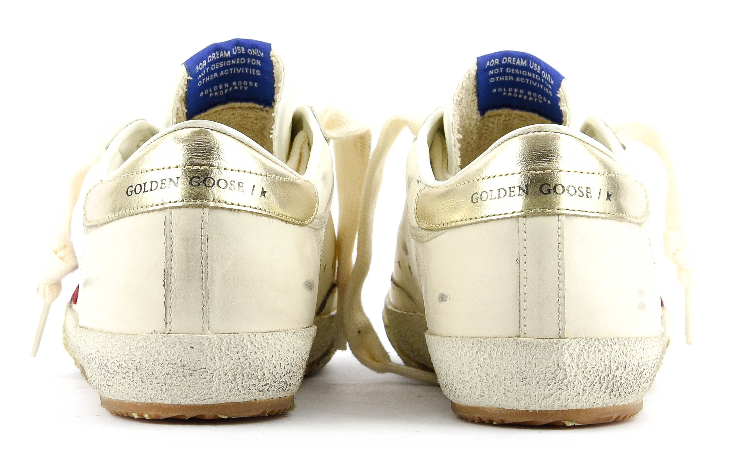 GOLDEN GOOSE SUPER STAR WHITE/RED