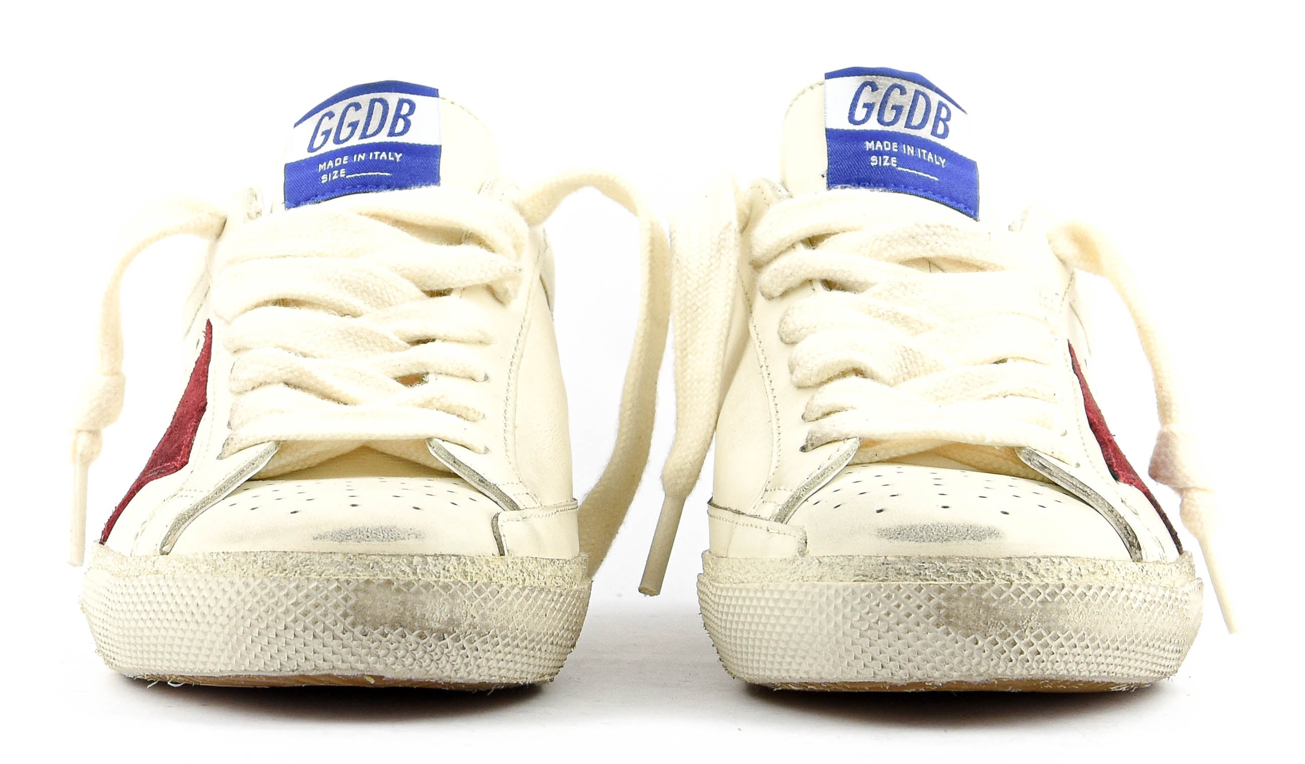 GOLDEN GOOSE SUPER STAR WHITE/RED