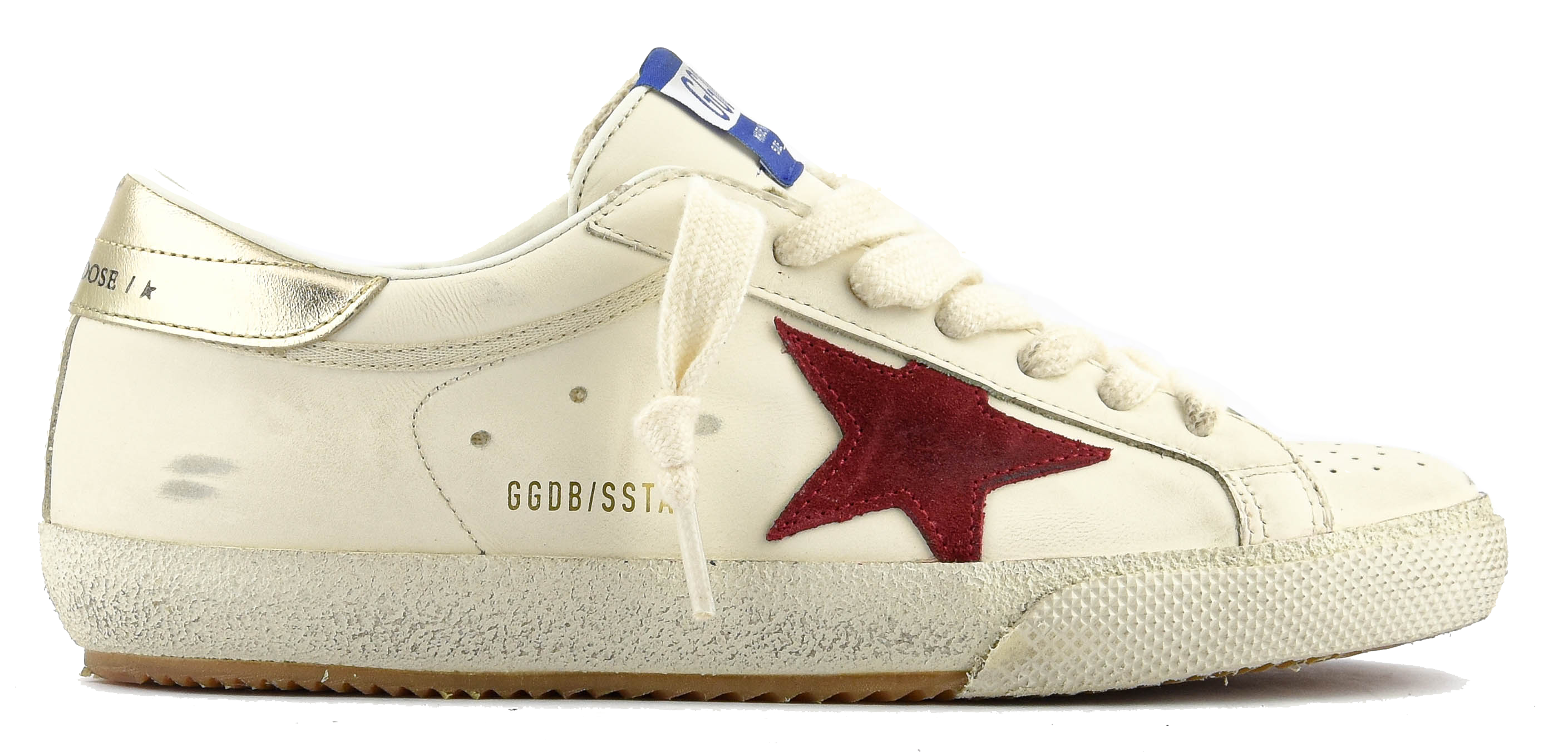 GOLDEN GOOSE SUPER STAR WHITE/RED