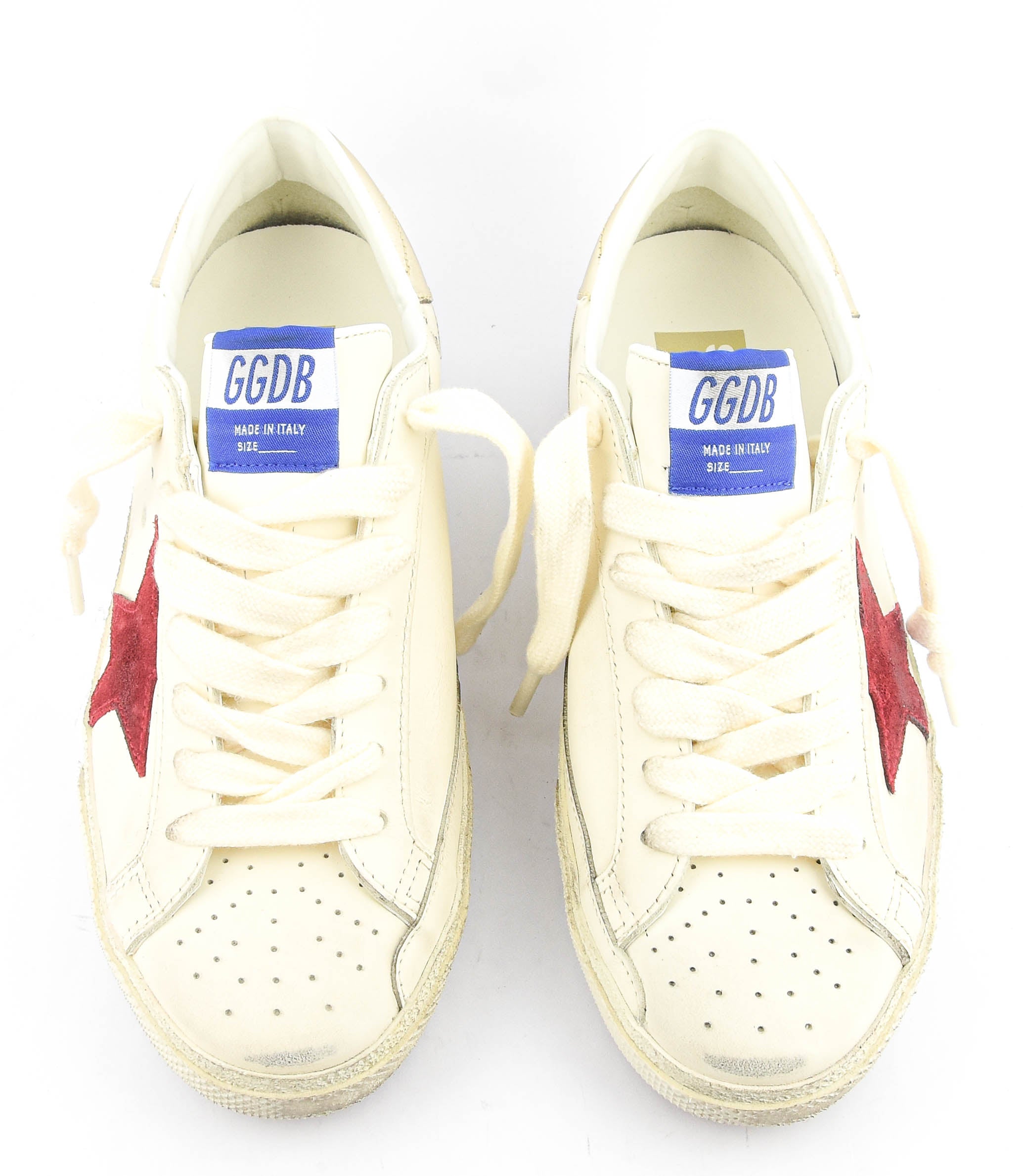 GOLDEN GOOSE SUPER STAR WHITE/RED