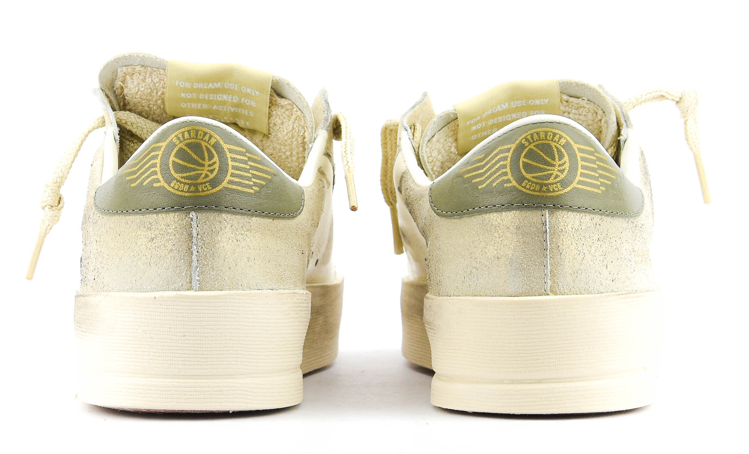 GOLDEN GOOSE STARDAN WHITE/GREEN