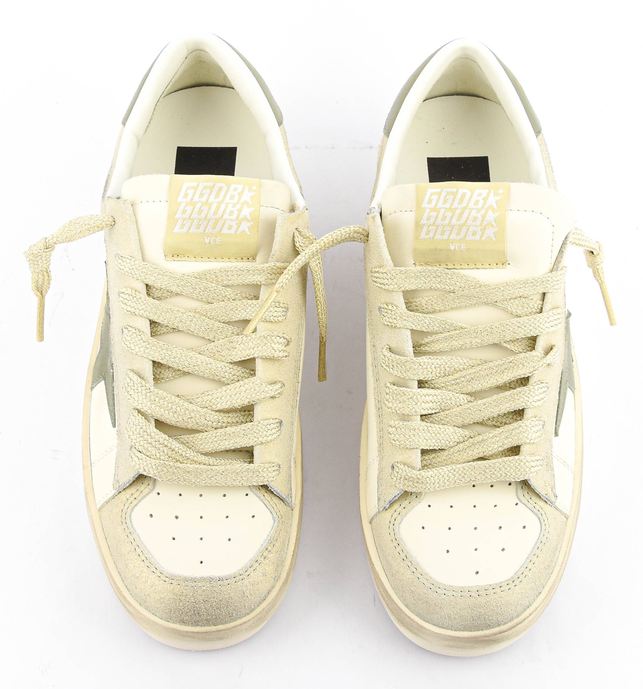 GOLDEN GOOSE STARDAN WHITE/GREEN