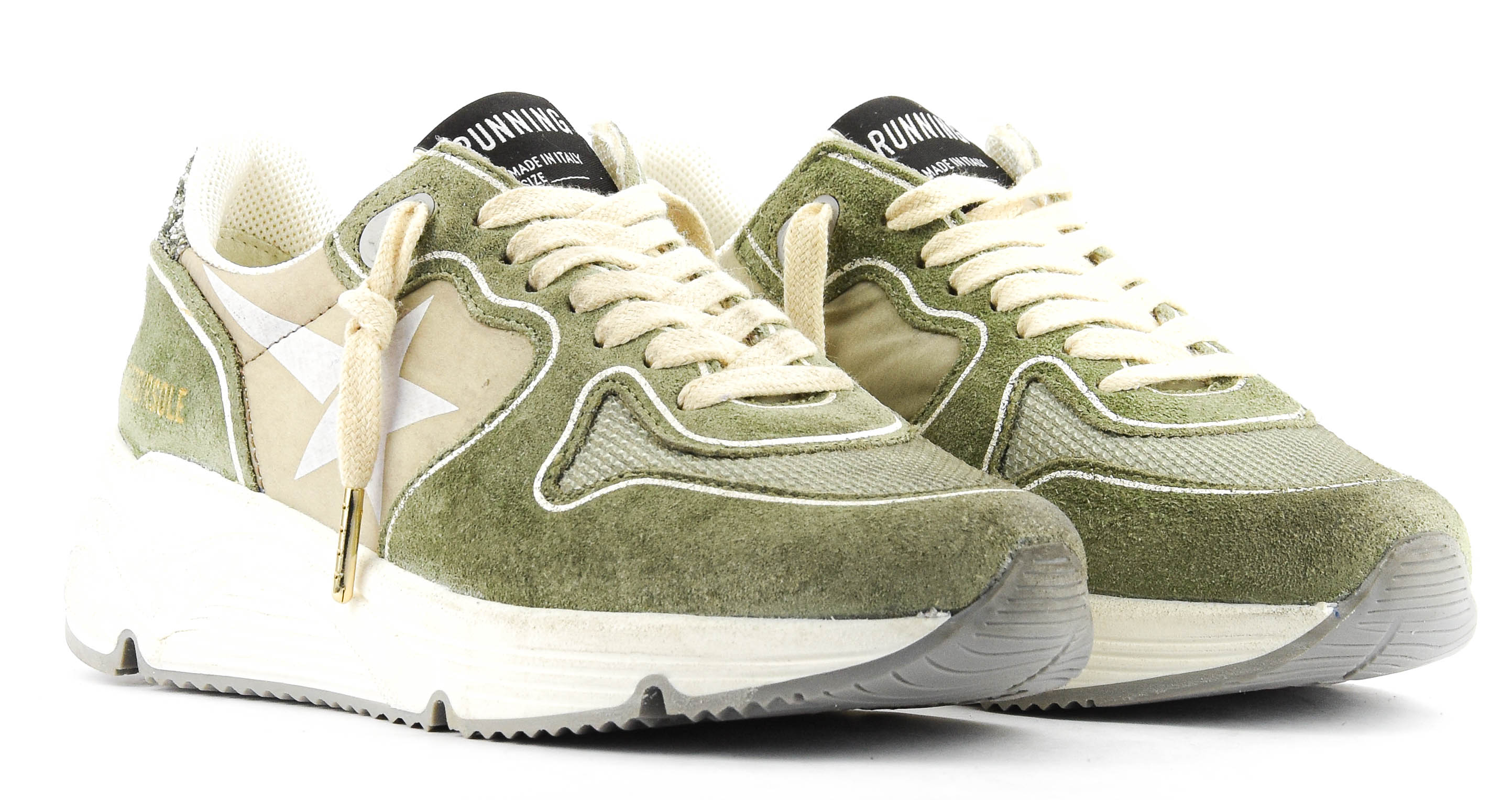 GOLDEN GOOSE RUNNING SOLE GREEN