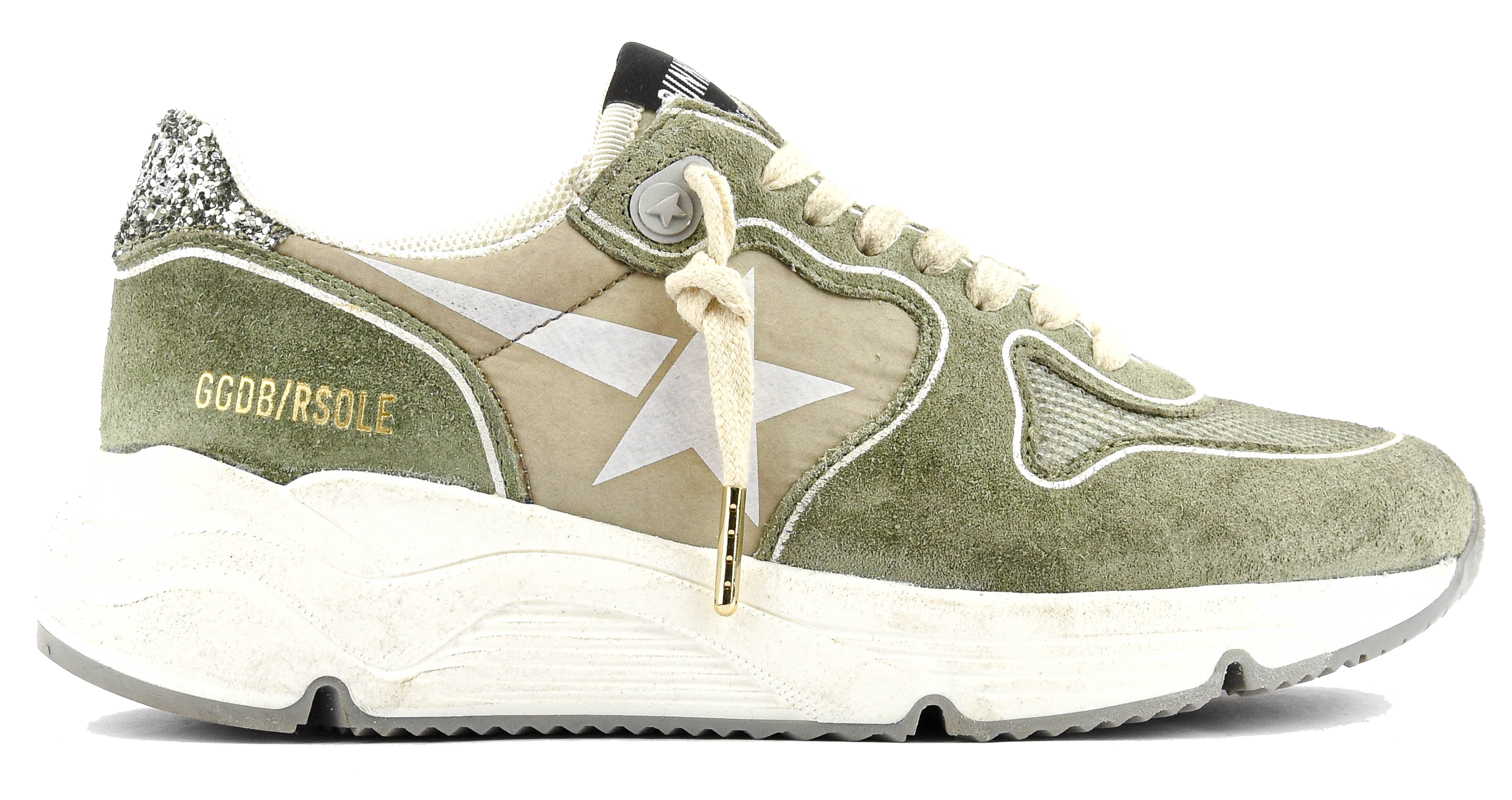 GOLDEN GOOSE RUNNING SOLE GREEN