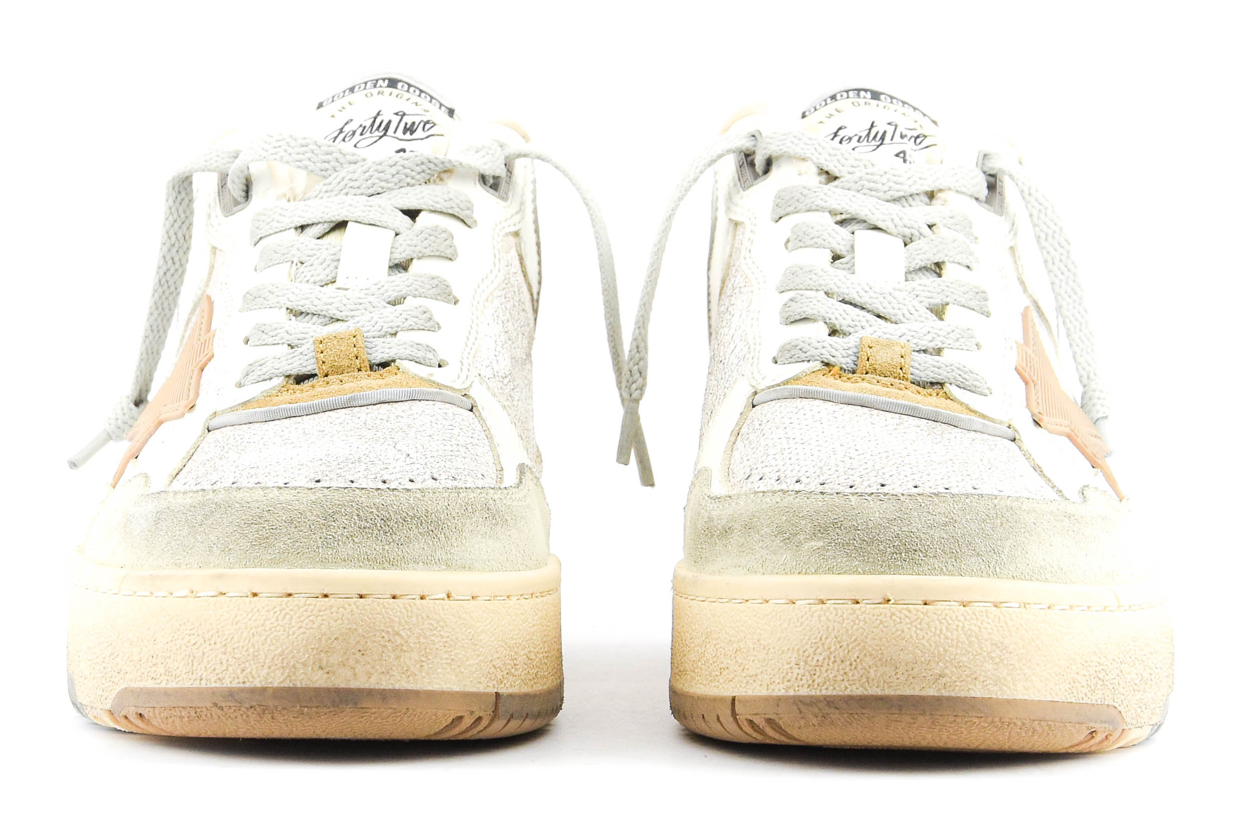 GOLDEN GOOSE FORTY2 WHITE/TABACO