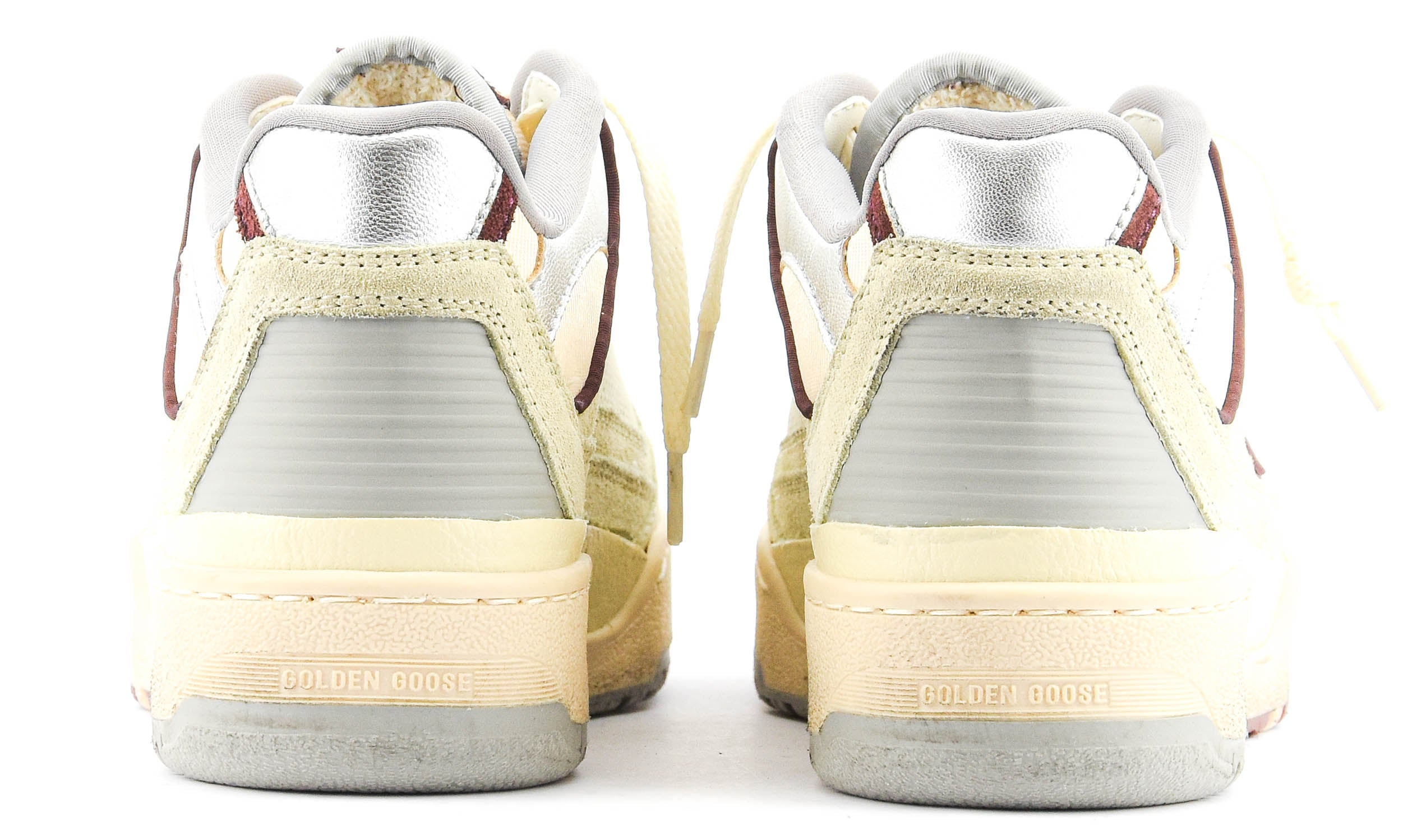 GOLDEN GOOSE FORTY2 BEIGE/BORDEAUX