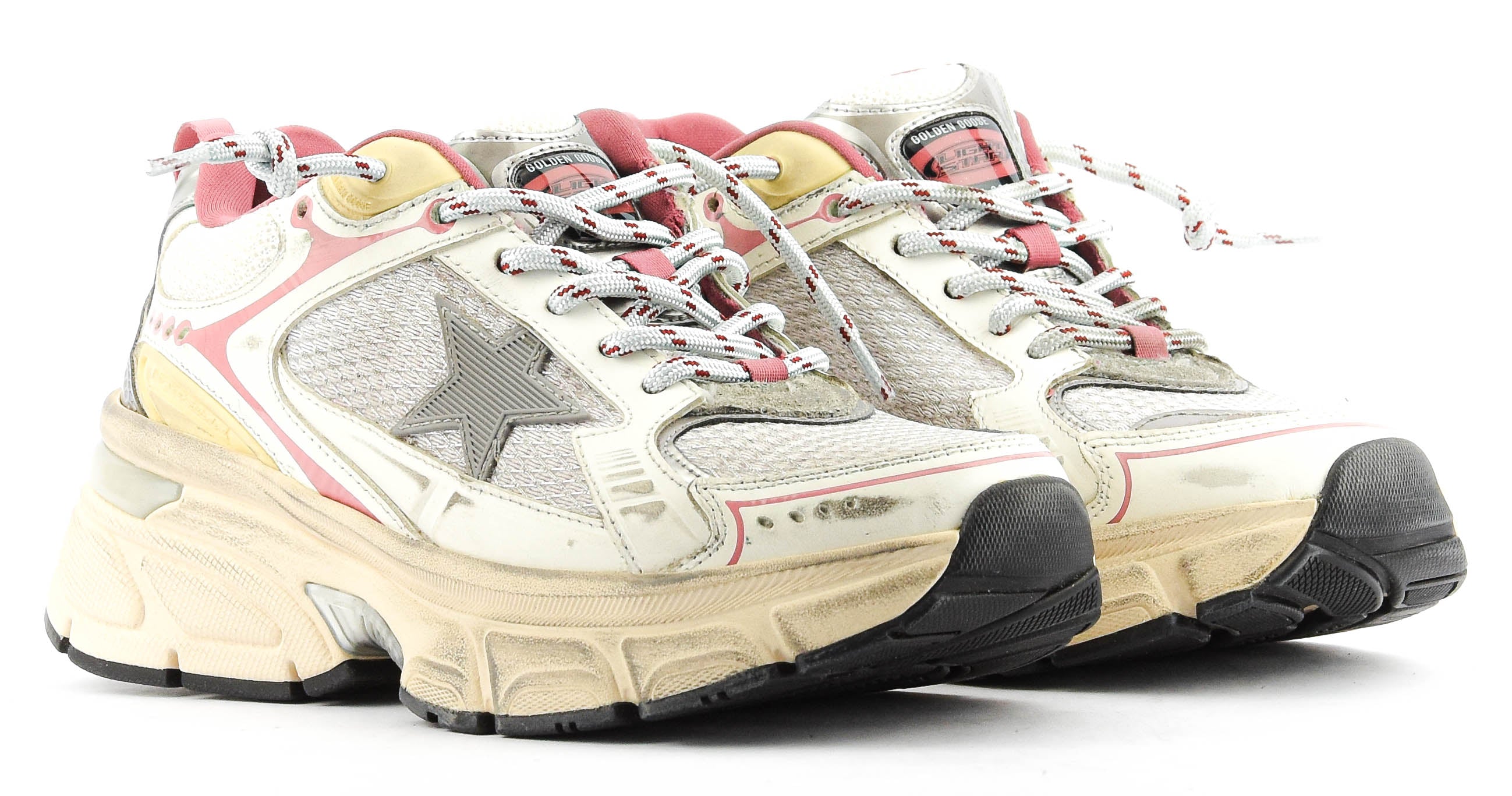 GOLDEN GOOSE LIGHT STAR WHITE/PINK