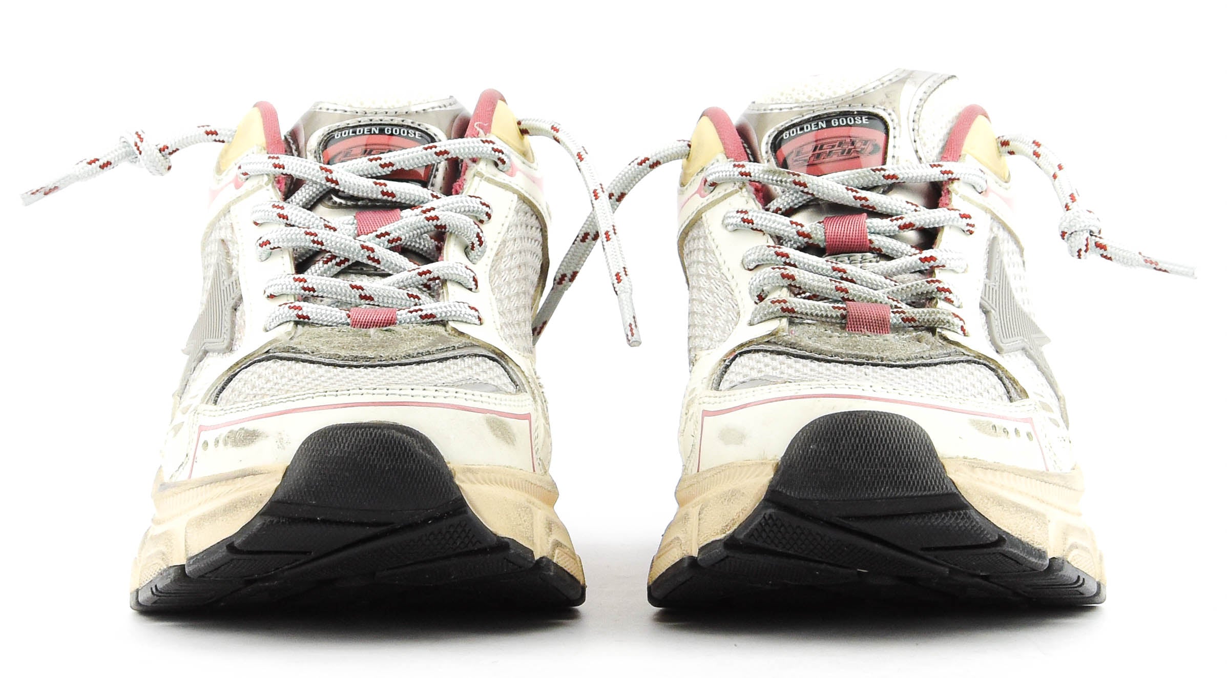 GOLDEN GOOSE LIGHT STAR WHITE/PINK