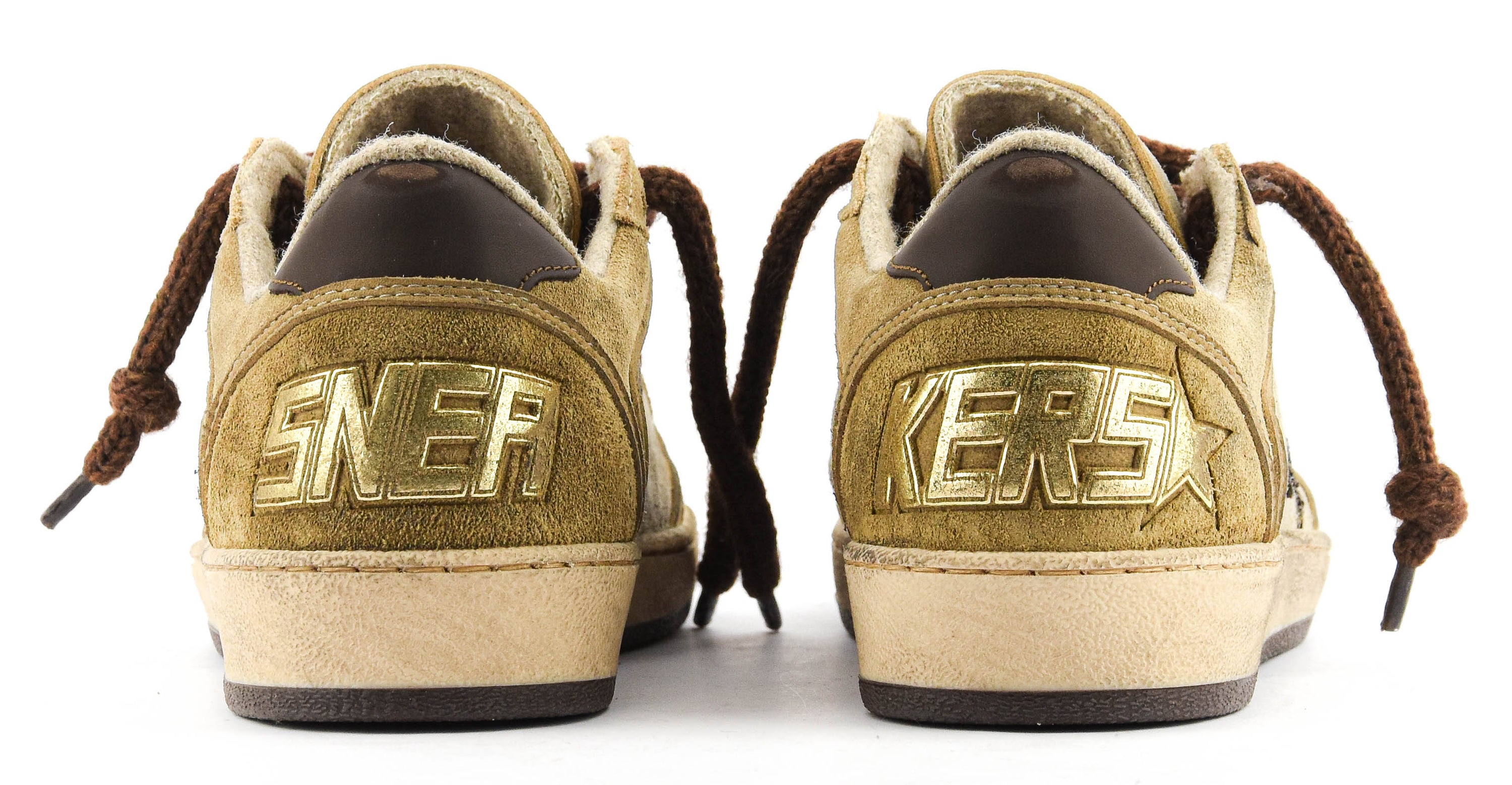 GOLDEN GOOSE BALL STAR BROWN/BEIGE