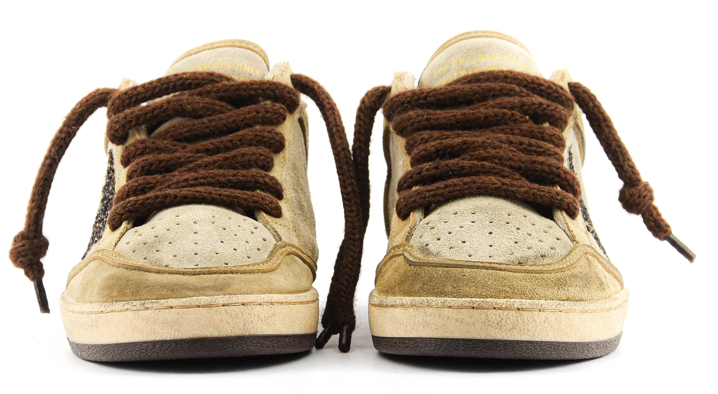 GOLDEN GOOSE BALL STAR BROWN/BEIGE