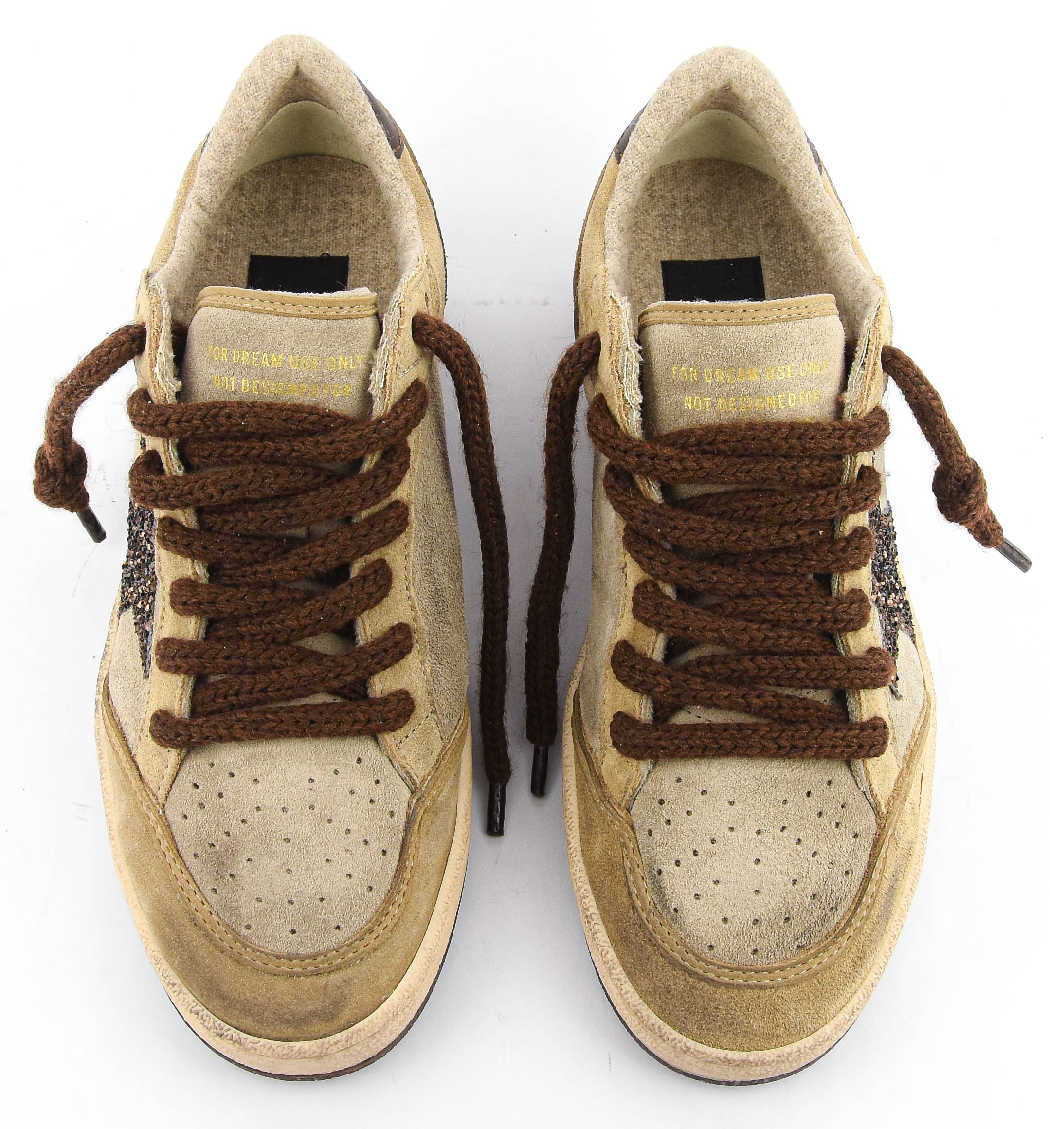 GOLDEN GOOSE BALL STAR BROWN/BEIGE