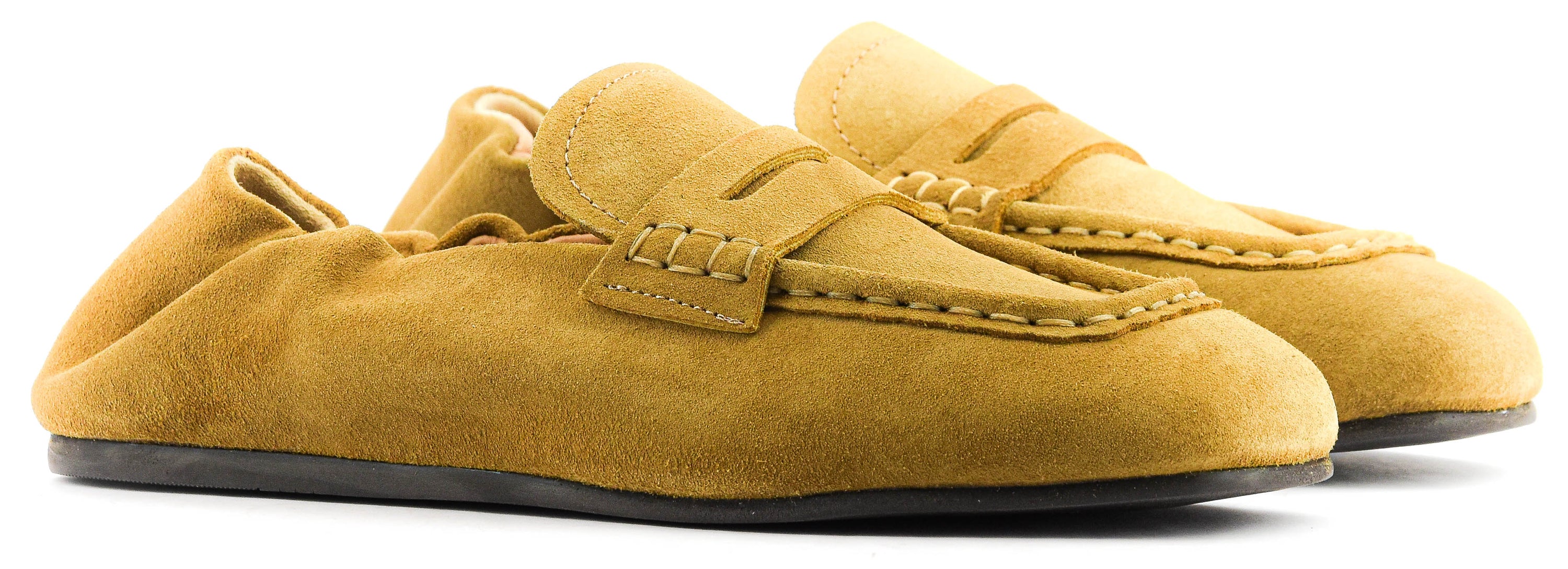POSA PENNY LOAFER SQUARE LIGHT CAMEL