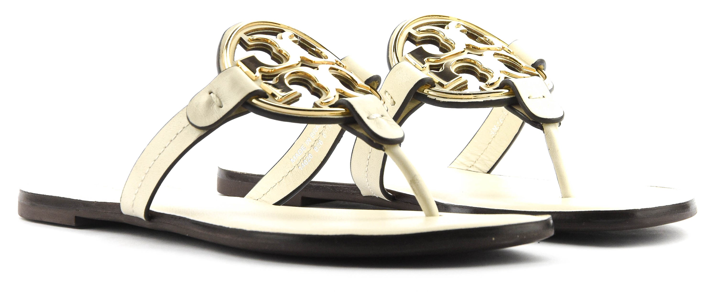 TORY BUCH METAL MILLER LIGHT CREAM/GOLD