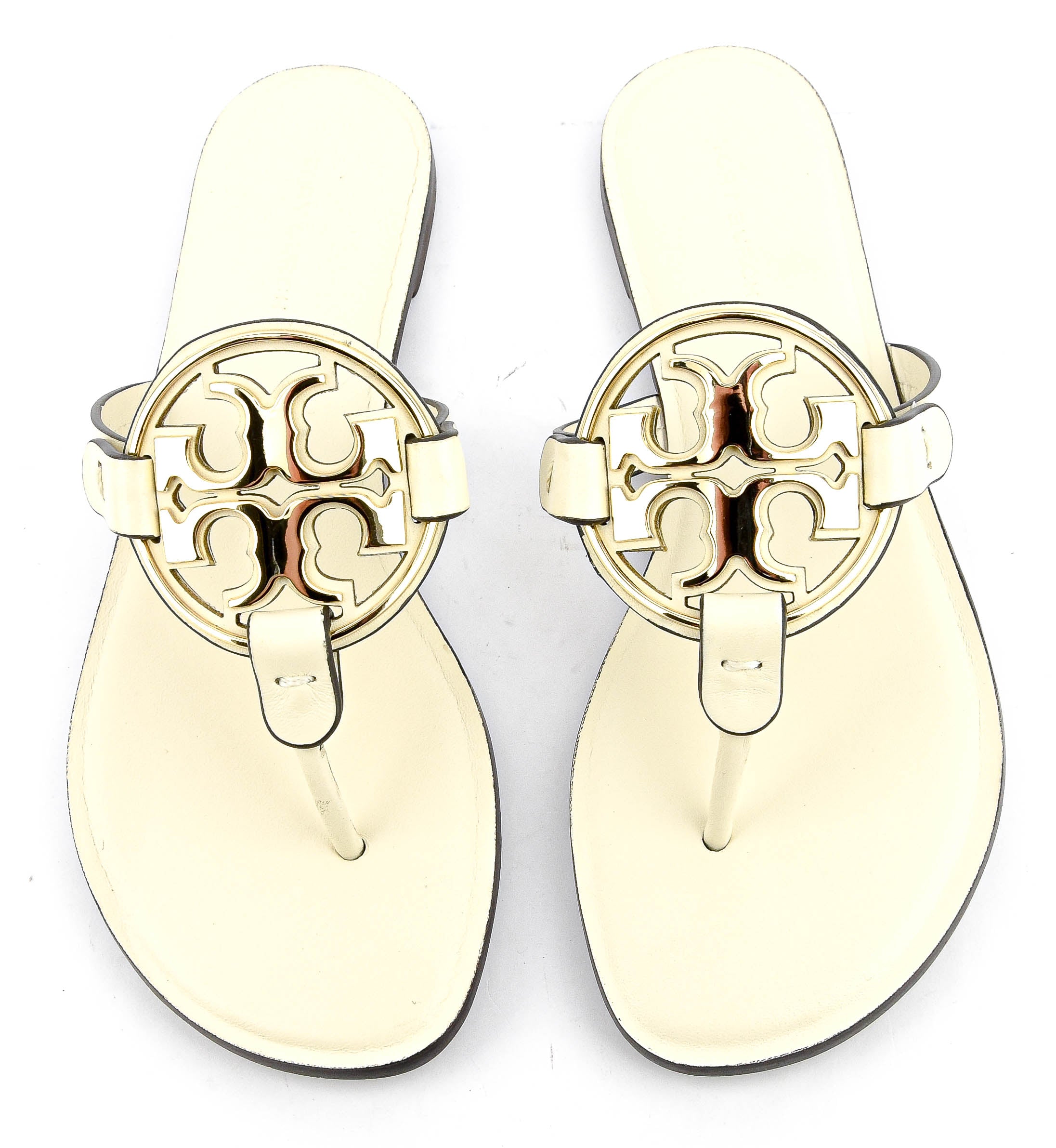 TORY BUCH METAL MILLER LIGHT CREAM/GOLD