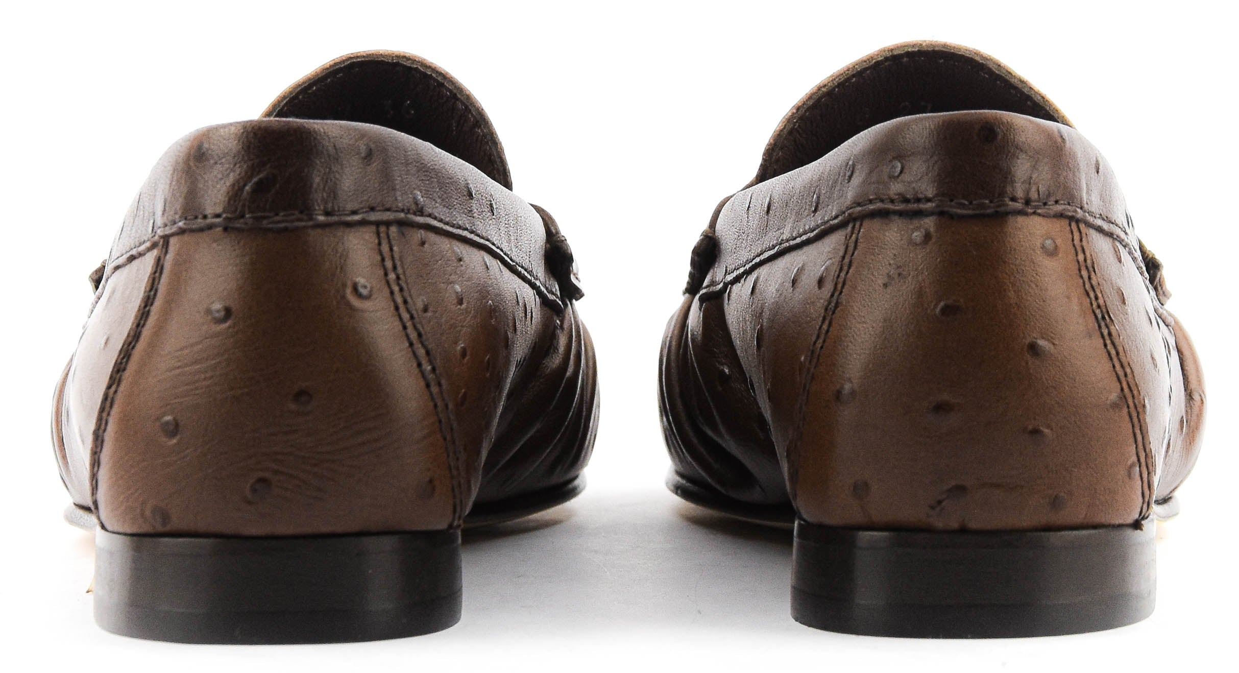 POEVE LOAFER OSTRICH MOKA