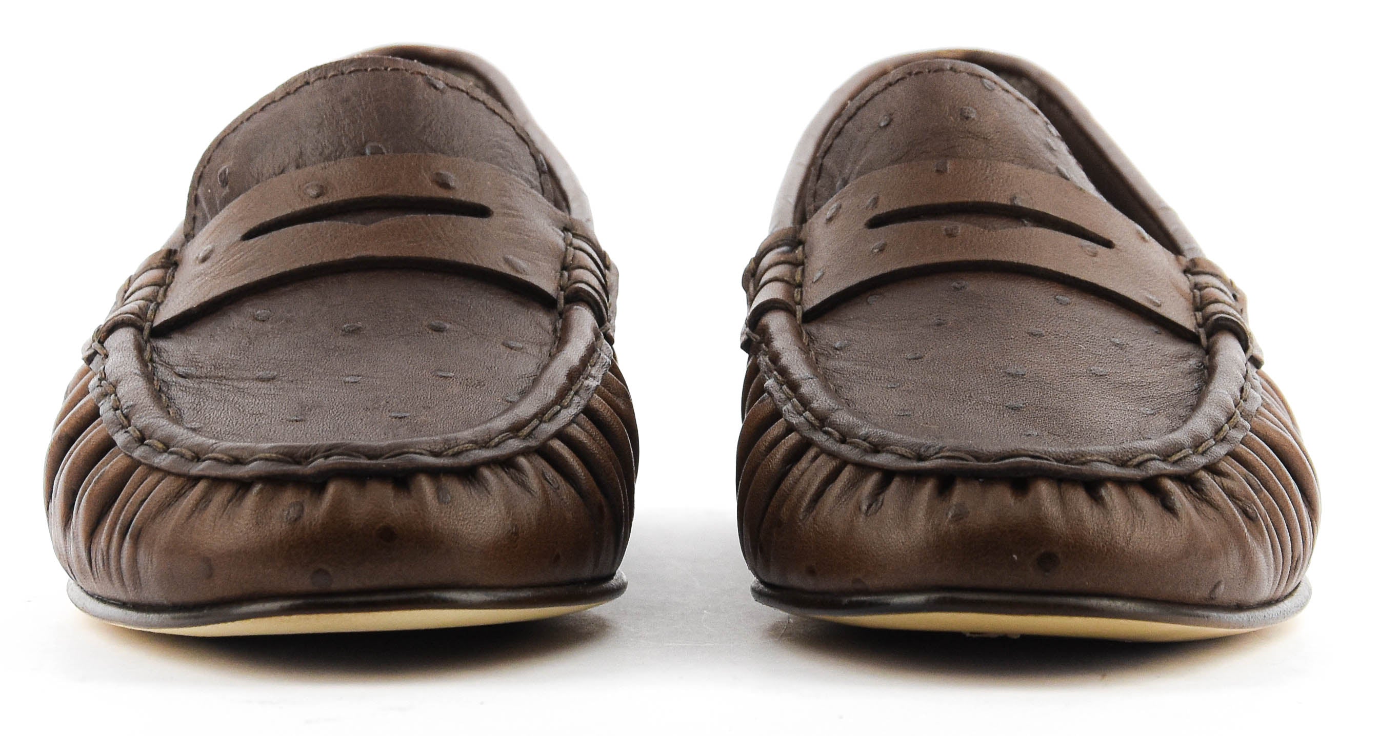 POEVE LOAFER OSTRICH MOKA