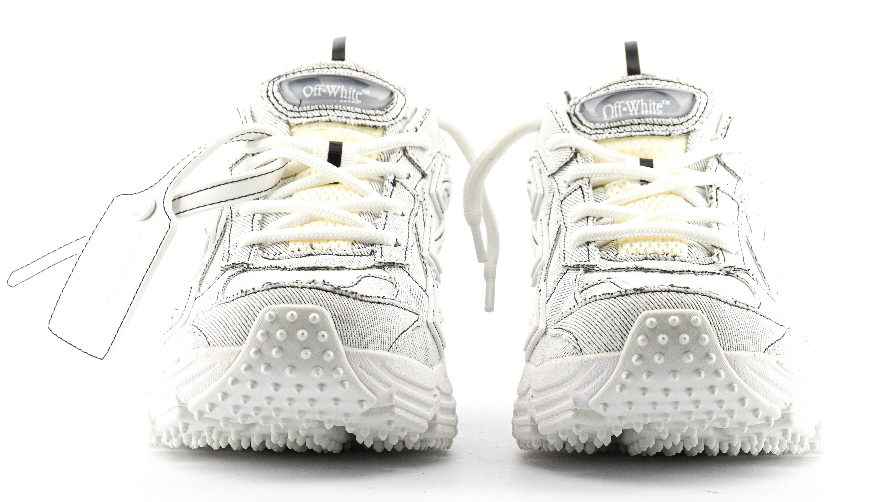 OFFWHITE BE RIGHT BACK SNEAKER WHITE JEANS