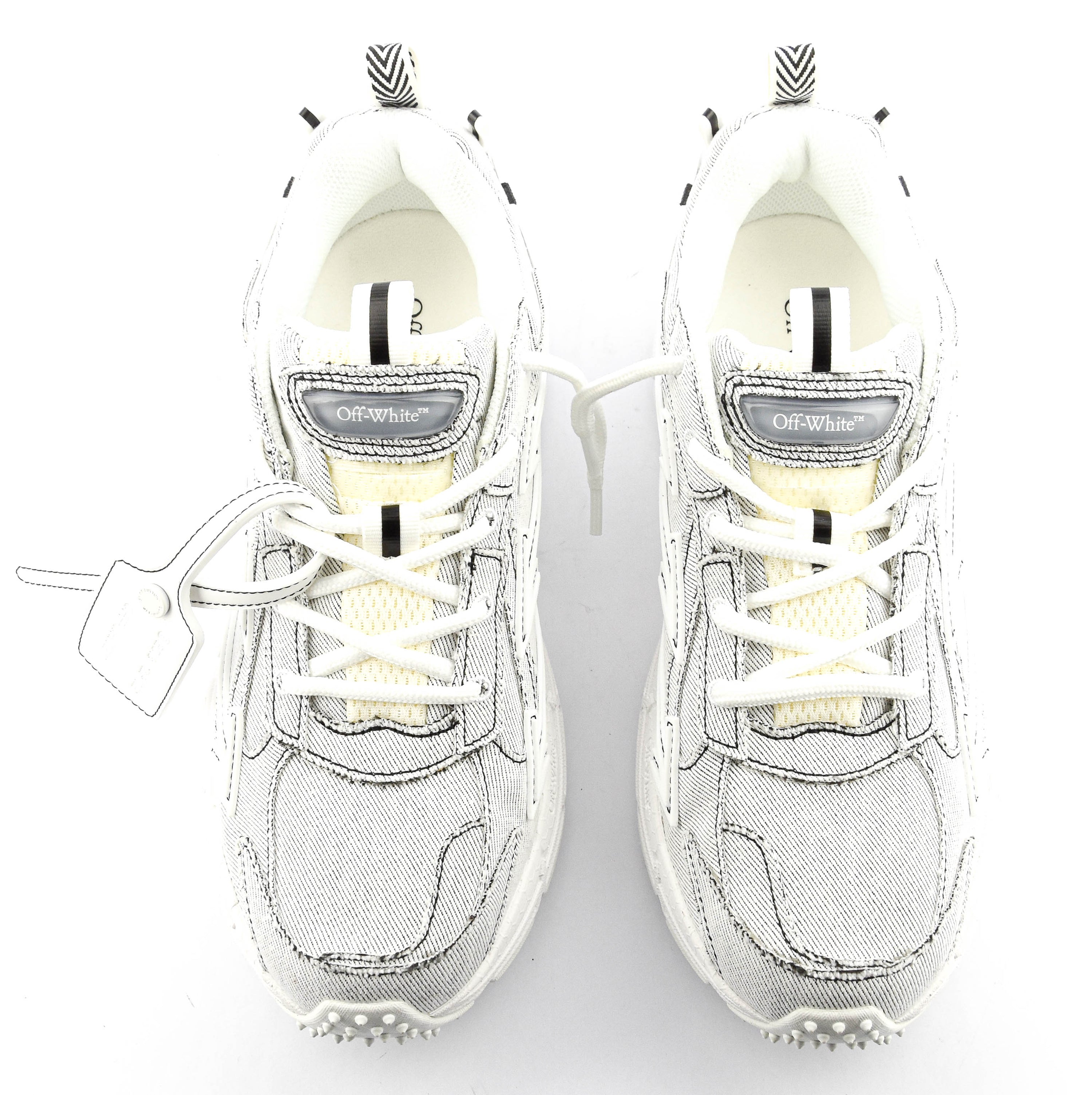 OFFWHITE BE RIGHT BACK SNEAKER WHITE JEANS